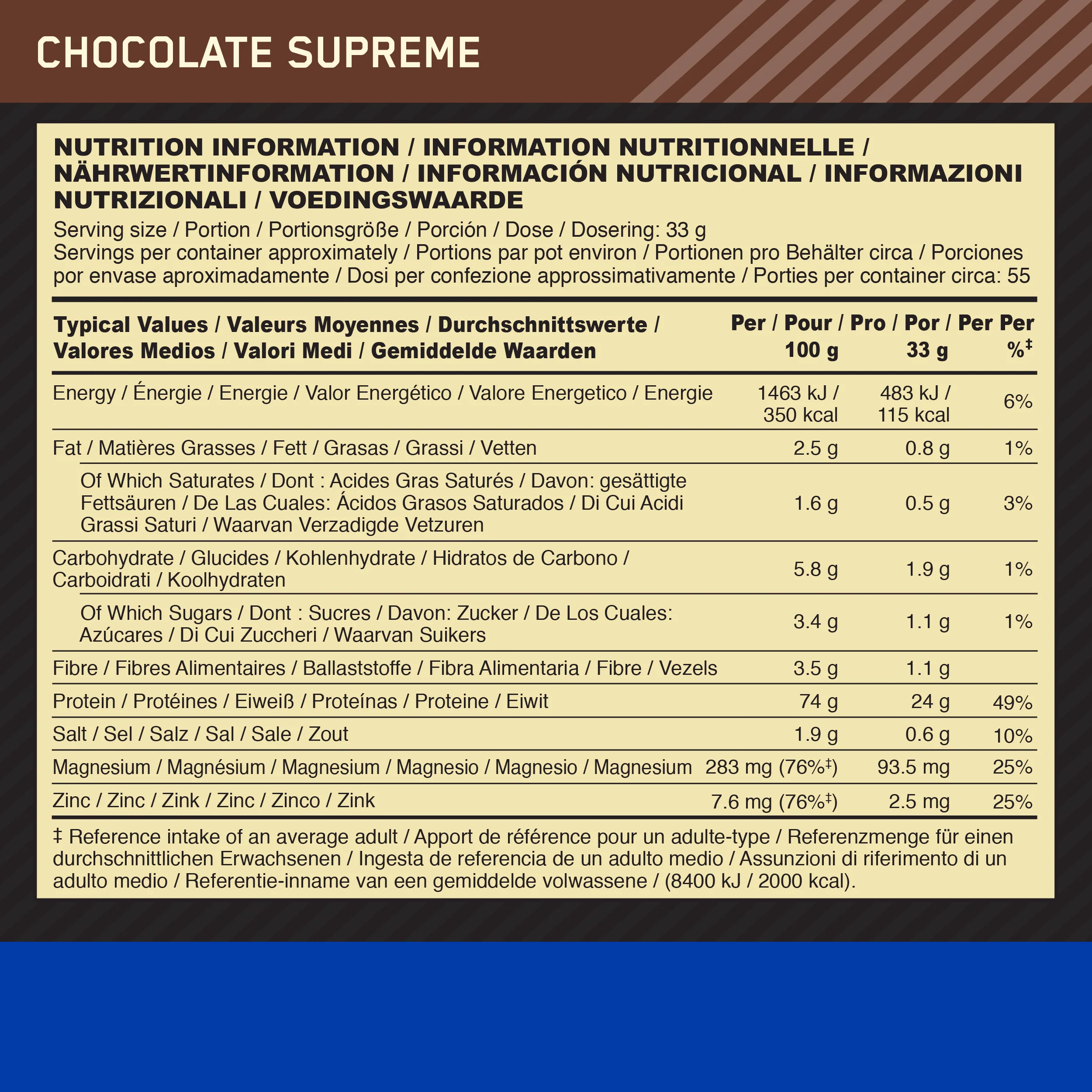 100% Casein Gold Standard (1820g) - Image 27