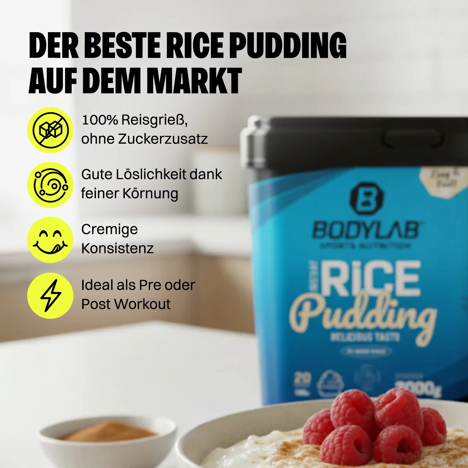 2 x Instant Rice Pudding (je 2000g) - Image 2