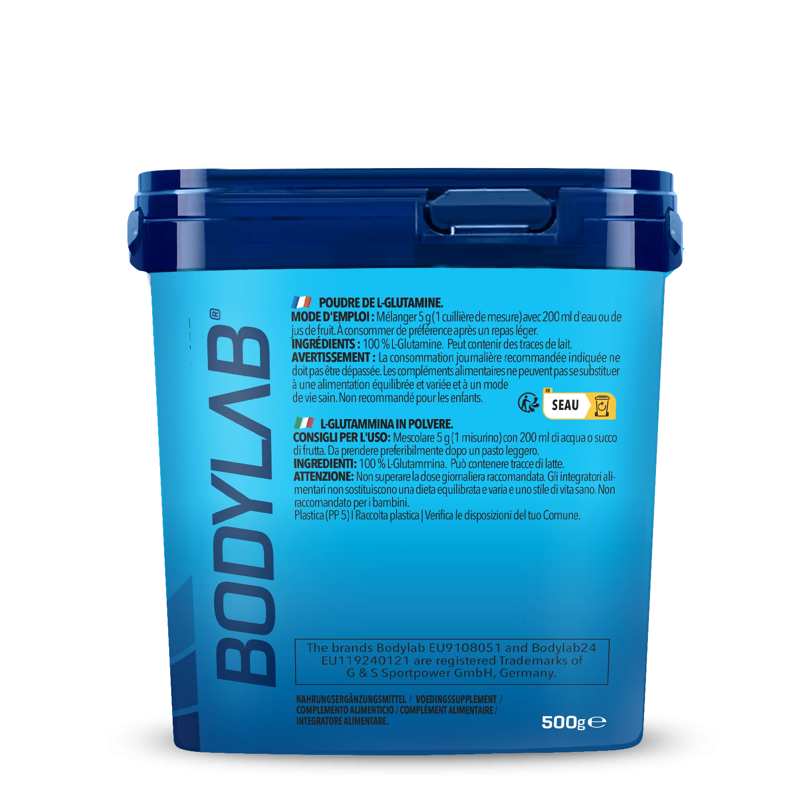 3 x Bodylab24 Glutamin Powder (je 500g) - Image 4