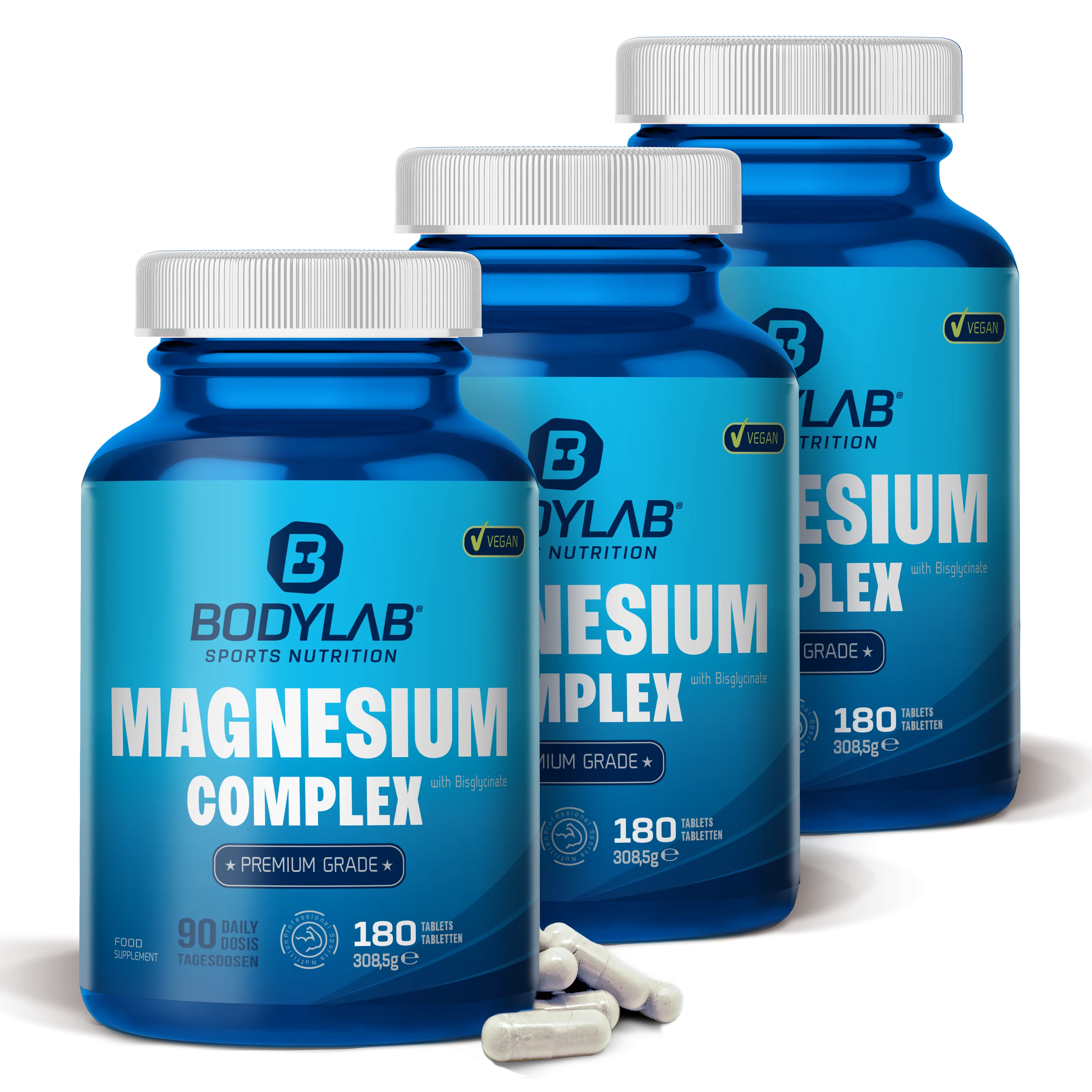 3 x Magnesium Complex (je 180 Tabletten)