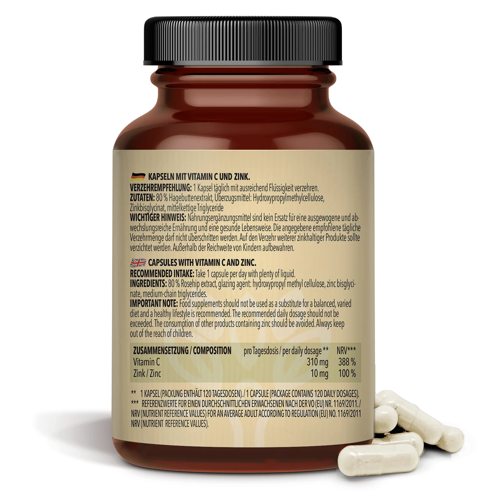 3 x Vitamin C + Zink (3 x 120 Kapseln) - Image 5