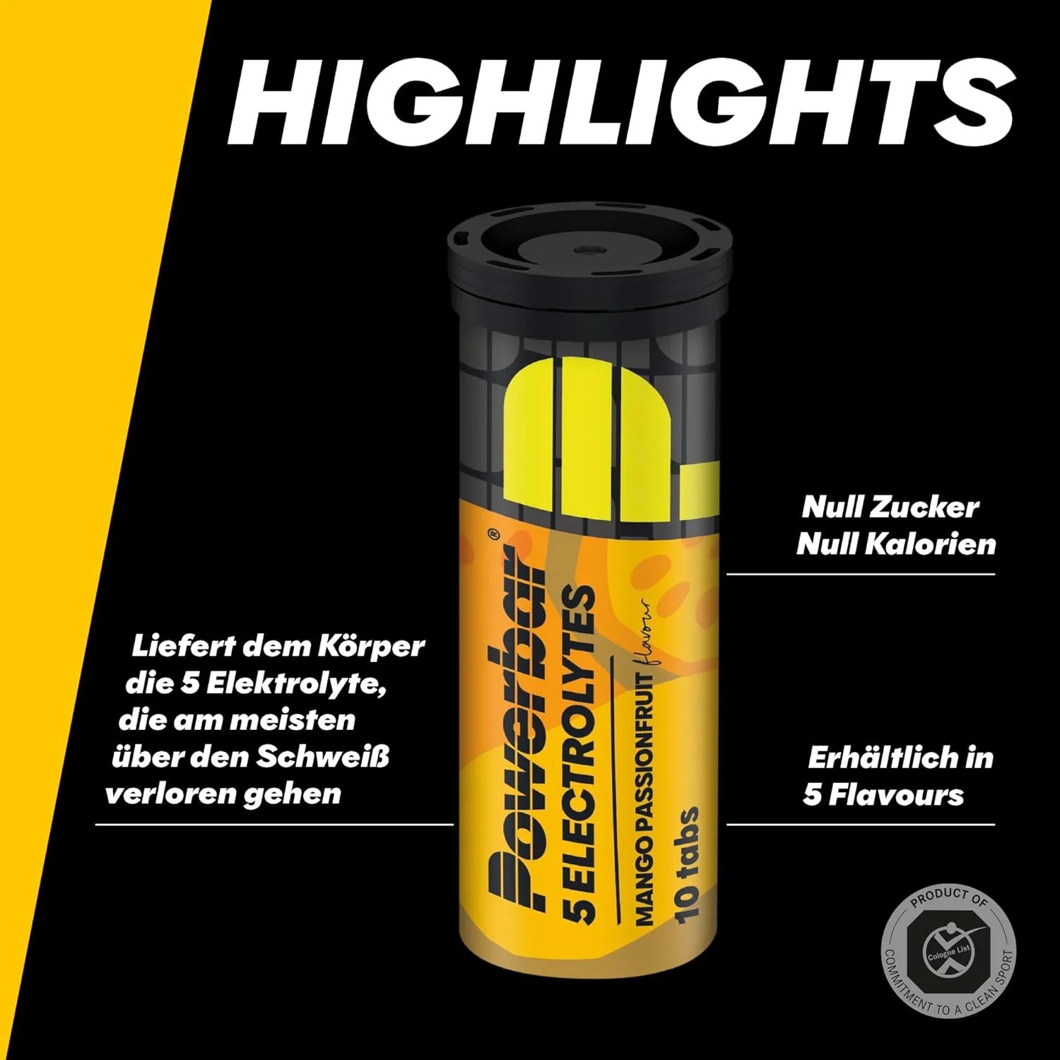 5 Electrolytes Zero Calorie Sports Drink Röhrchen (10 Brausetabletten) - Image 2