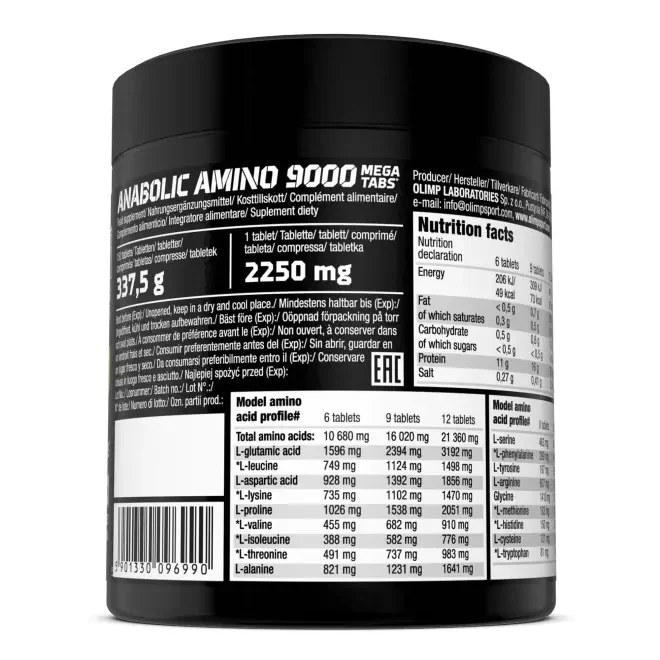 Anabolic Amino 9000 Mega Tabs (150 Tabletten) - Image 2