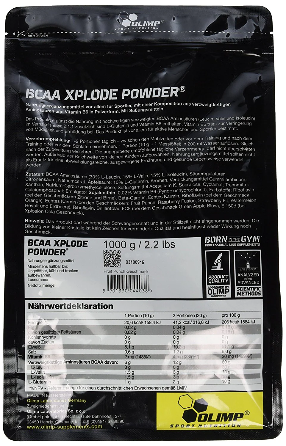 BCAA Xplode Powder (1000g) - Image 6