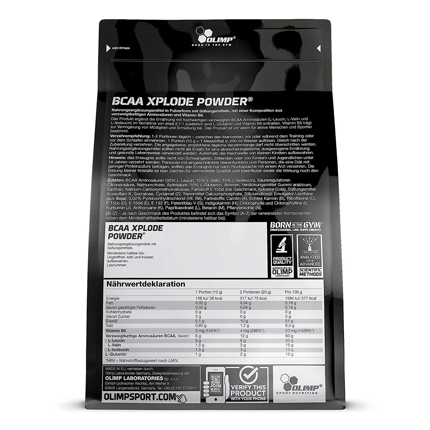 BCAA Xplode Powder (1000g) - Image 8