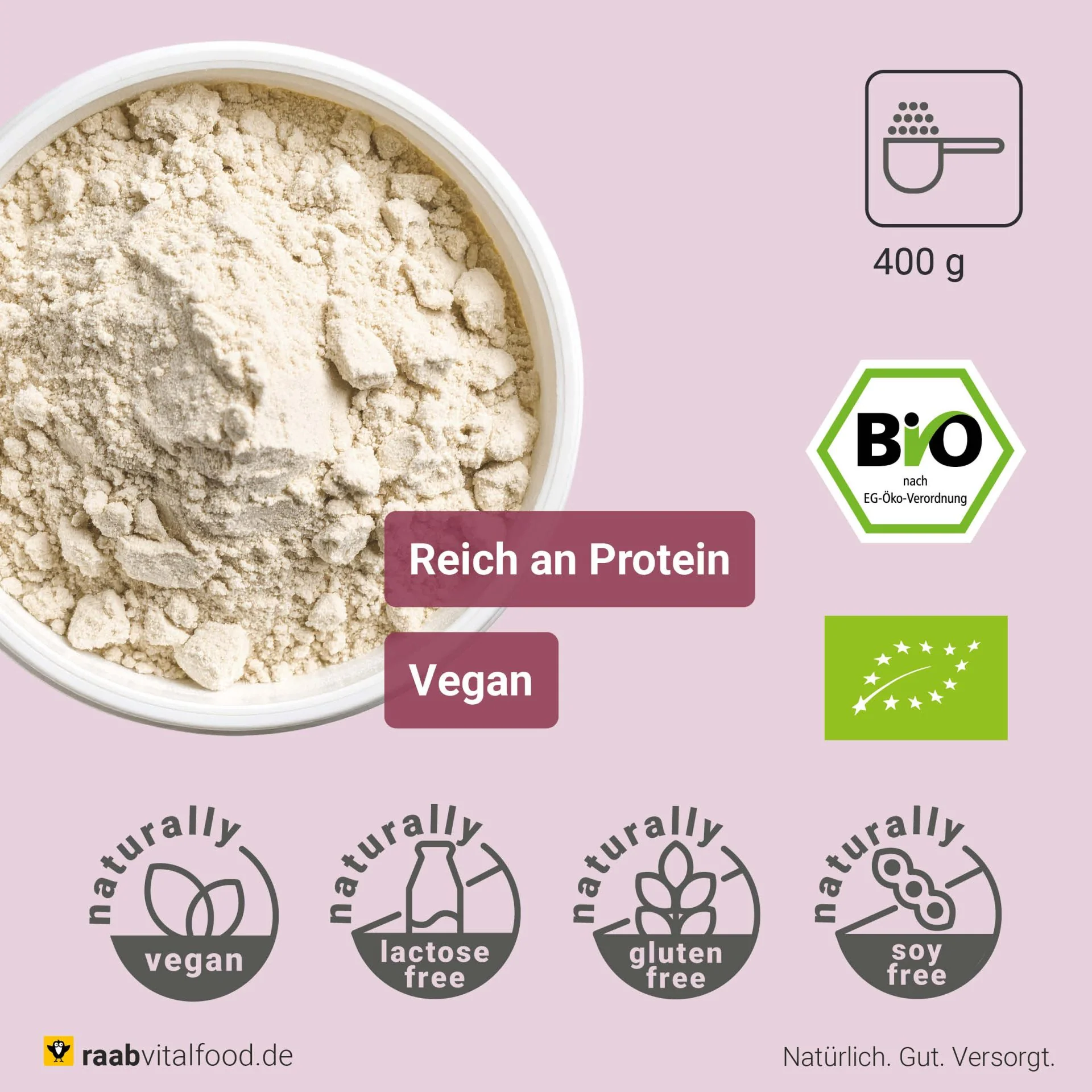 Bio Reis Protein Pulver (400g) - Image 4