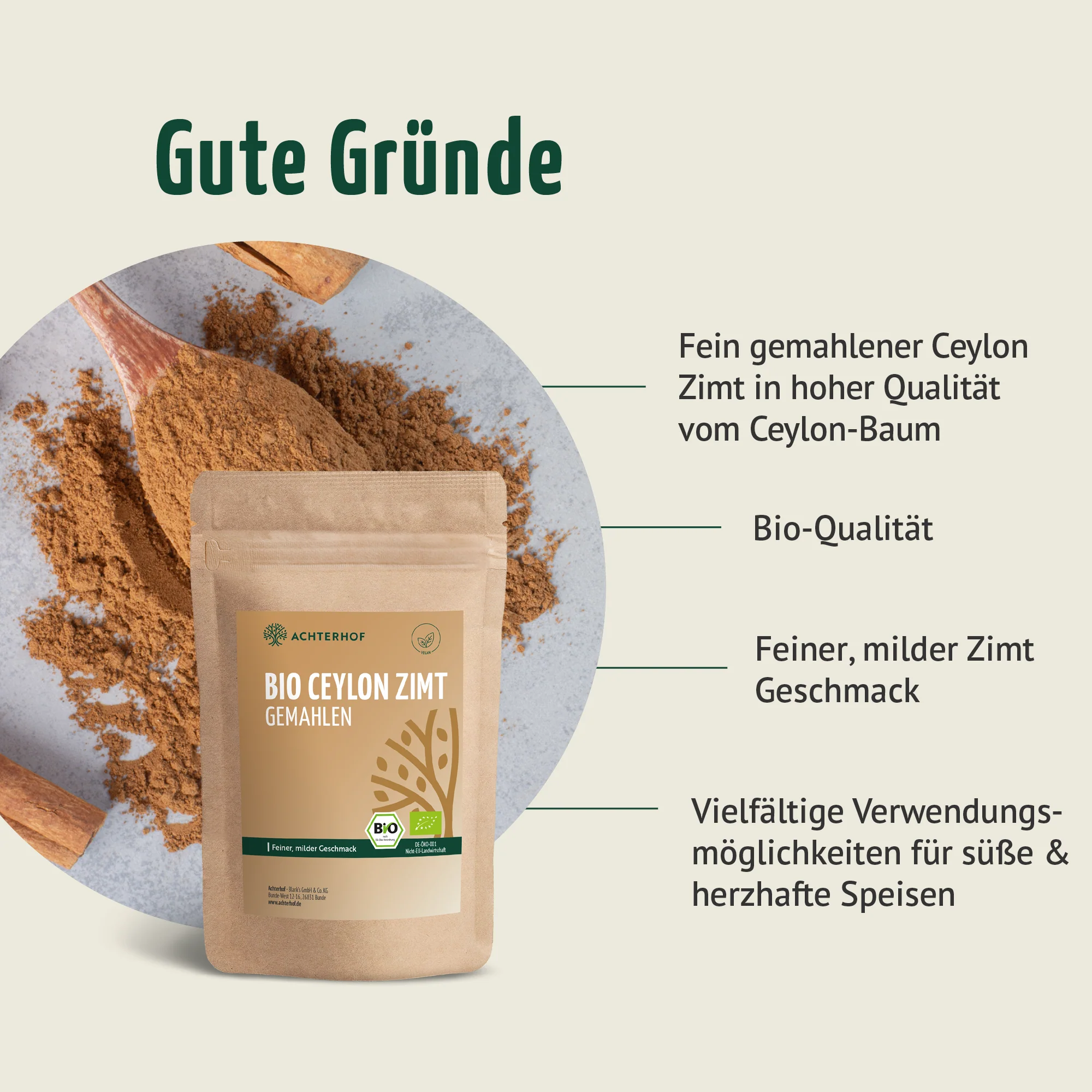 Bio Ceylon Zimt gemahlen (100g) - Image 5