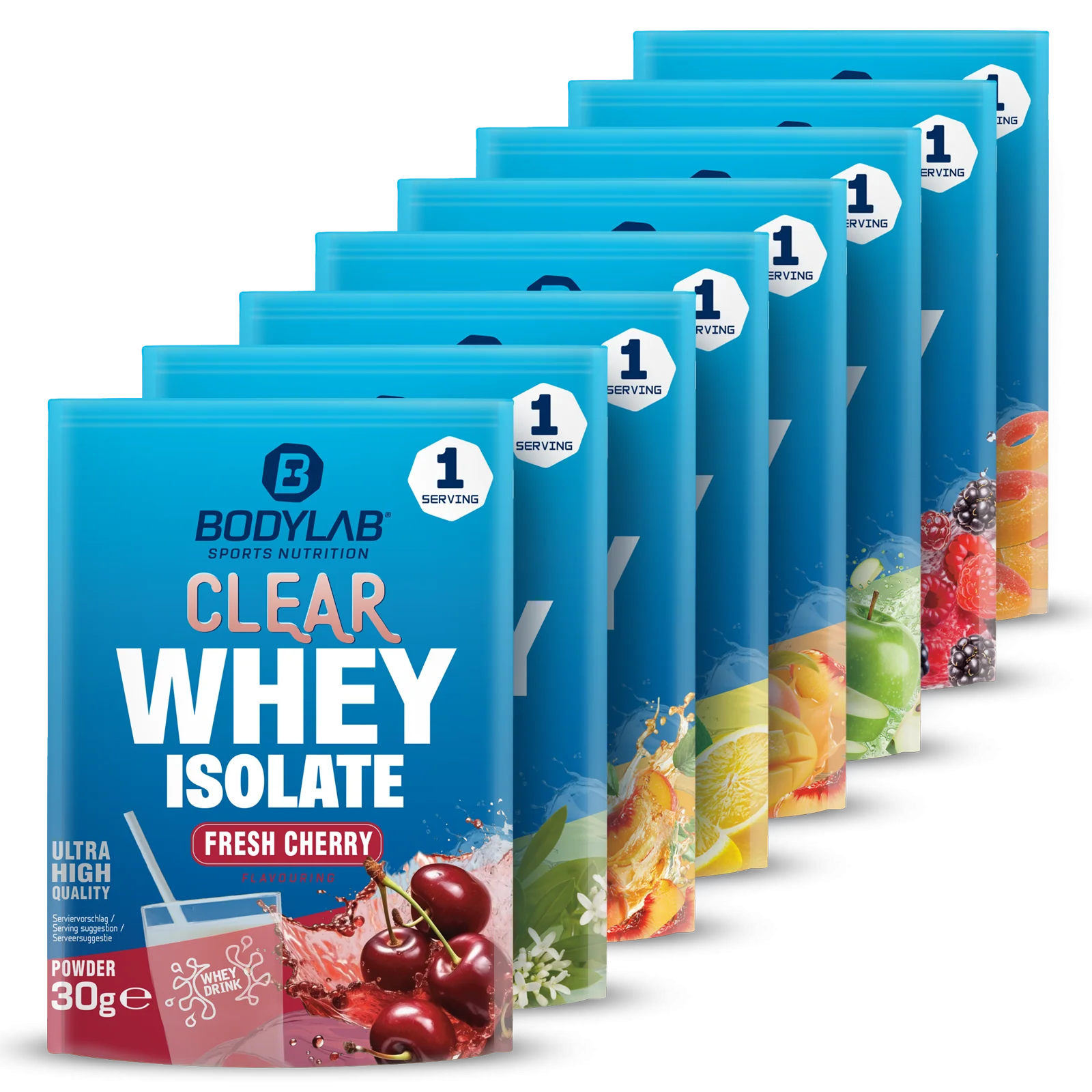 Clear Whey Isolate Probierbox (8 Proben je 30g) - Image 2
