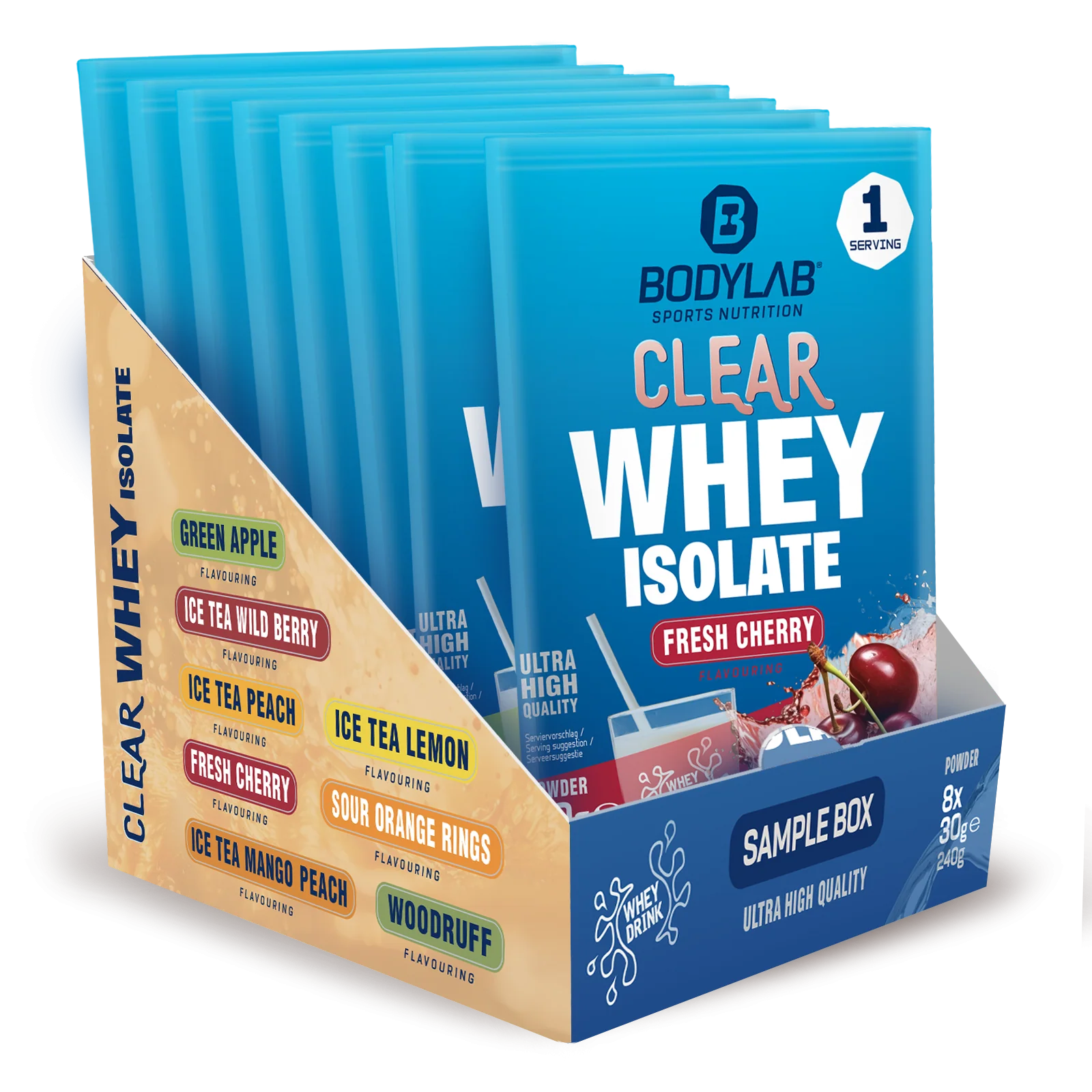 Clear Whey Isolate Probierbox (8 Proben je 30g) - Image 3