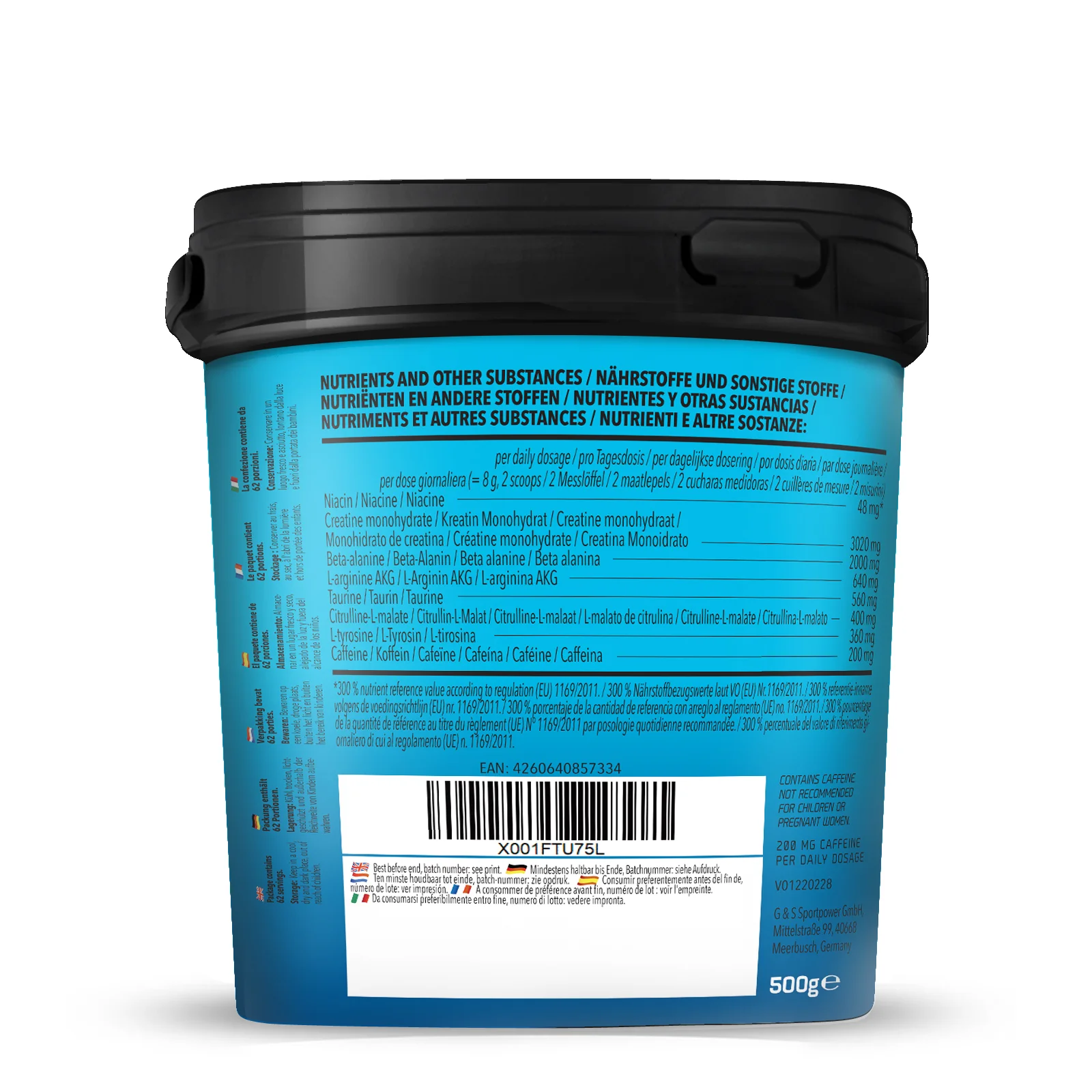 Concentrated Pre Workout (500g) - Image 2