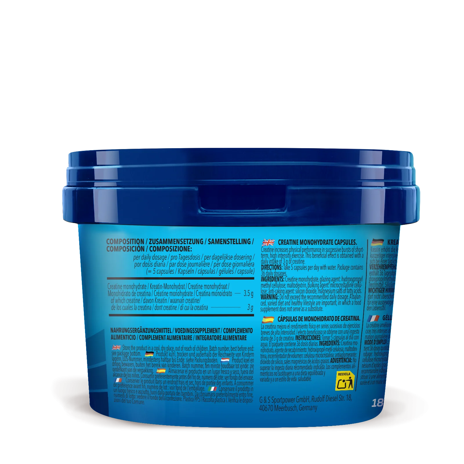 Creatine Monohydrate (180 Kapseln) - Image 2