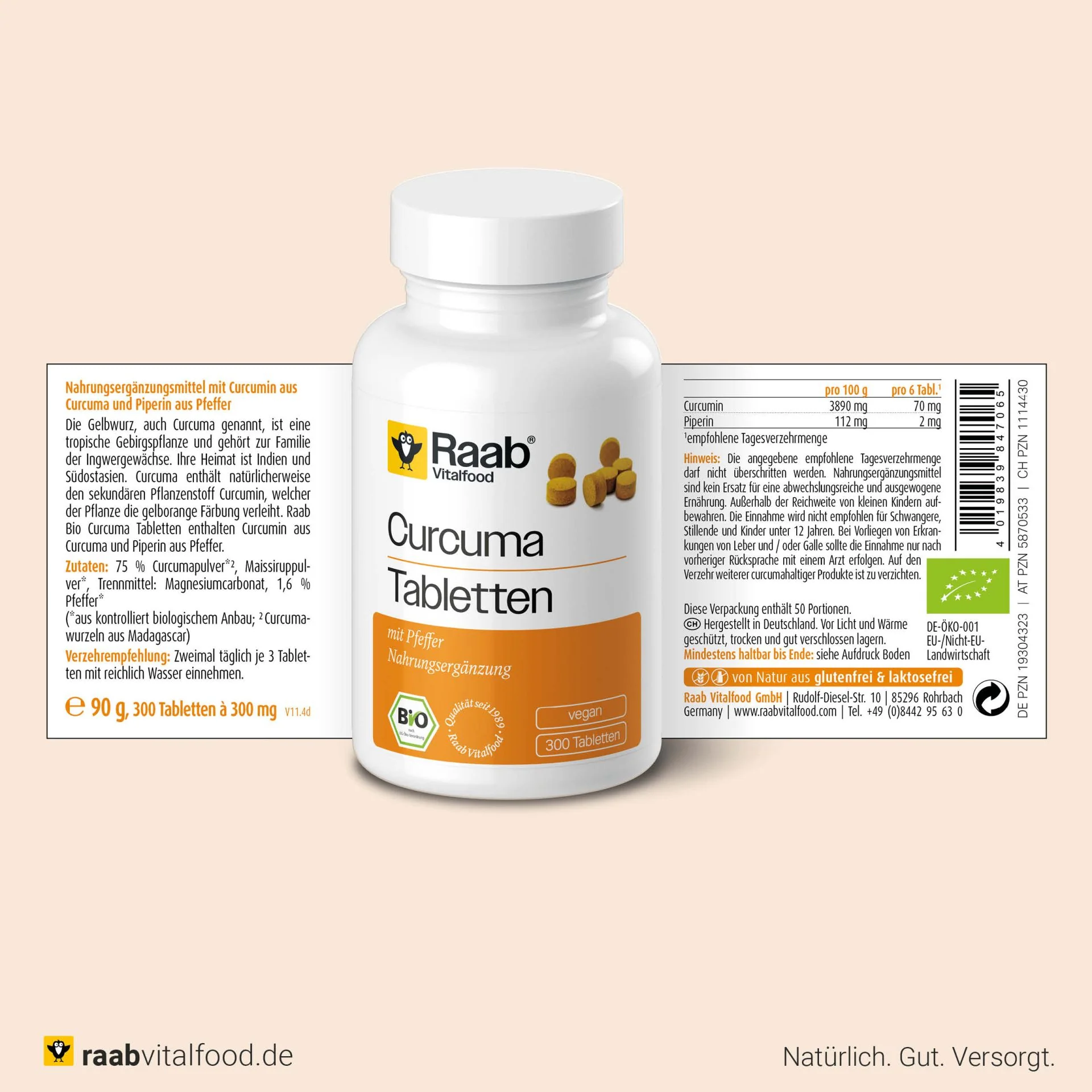 Bio Curcuma (300 Tabletten) - Image 2