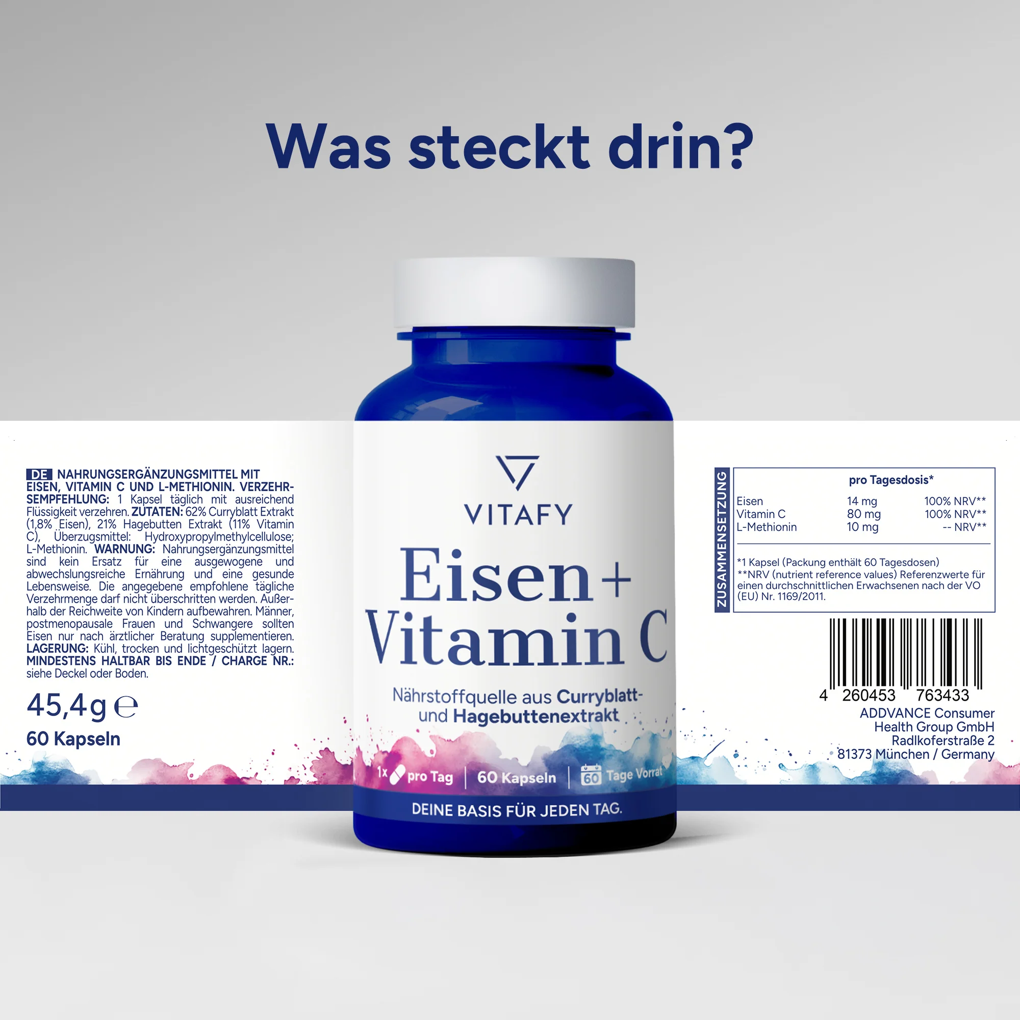 Eisen + Vitamin C (60 Kapseln) - Image 6