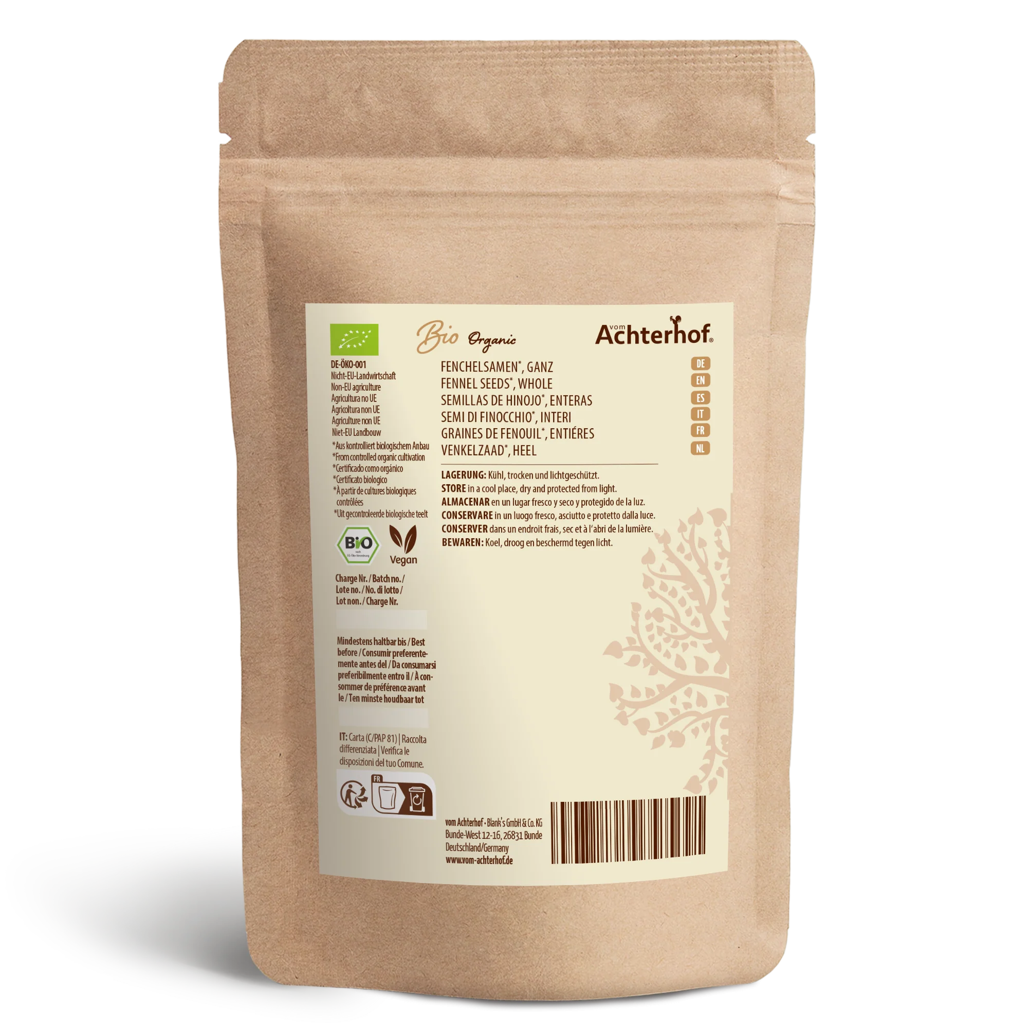 Fenchelsamen ganz Bio (500g) - Image 2