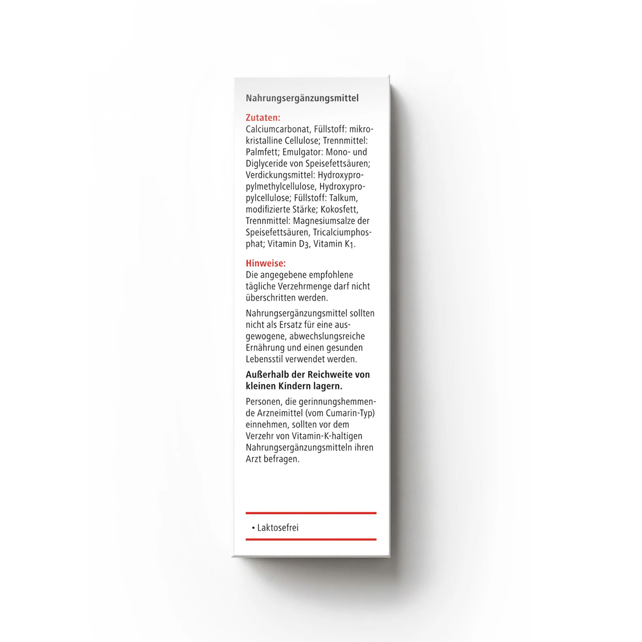 Heilusan Calcium 600 + Vitamin D3 (48 Tabletten) - Image 3