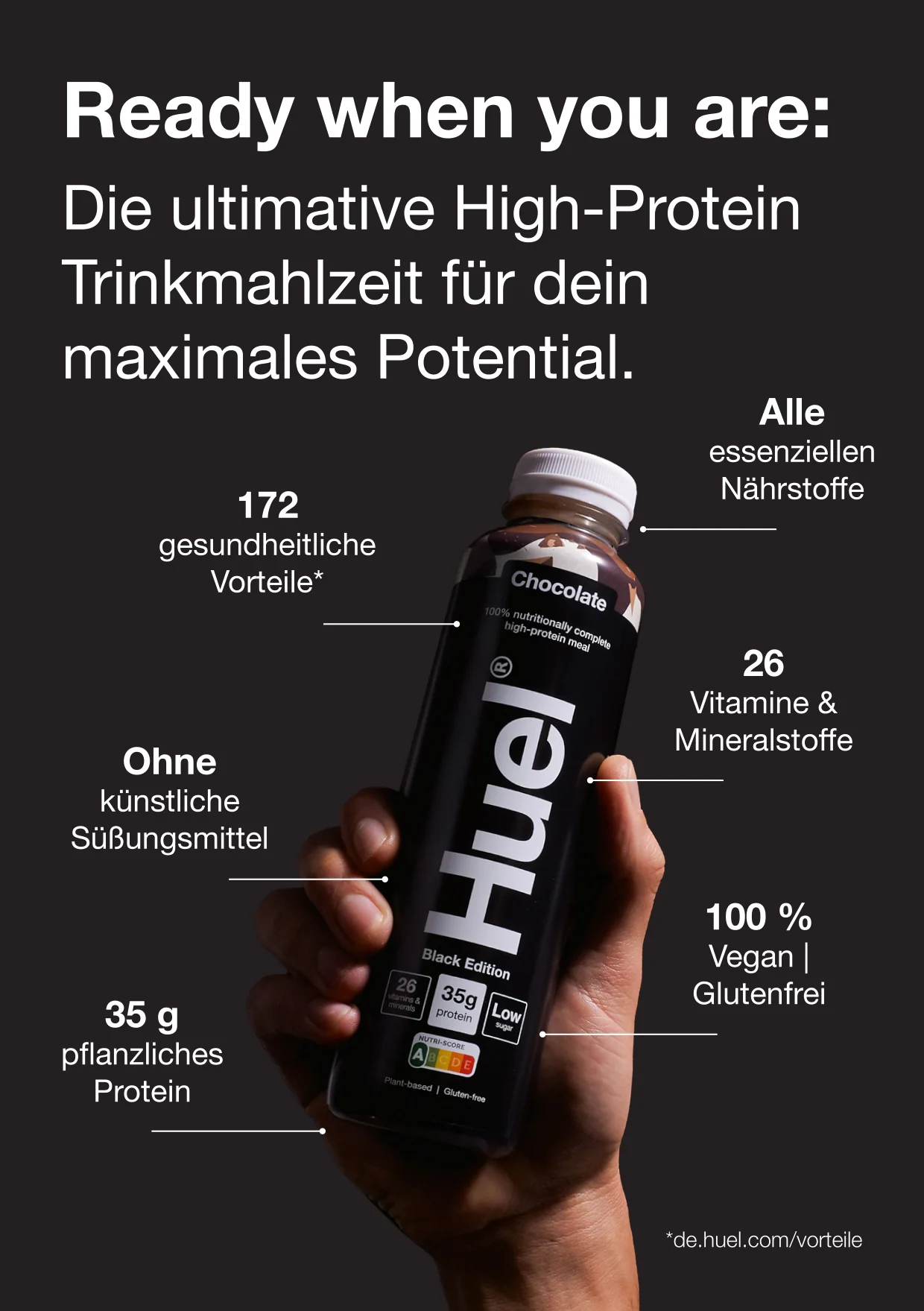 Huel Black Edition Trinkmahlzeit (500ml) - Image 7