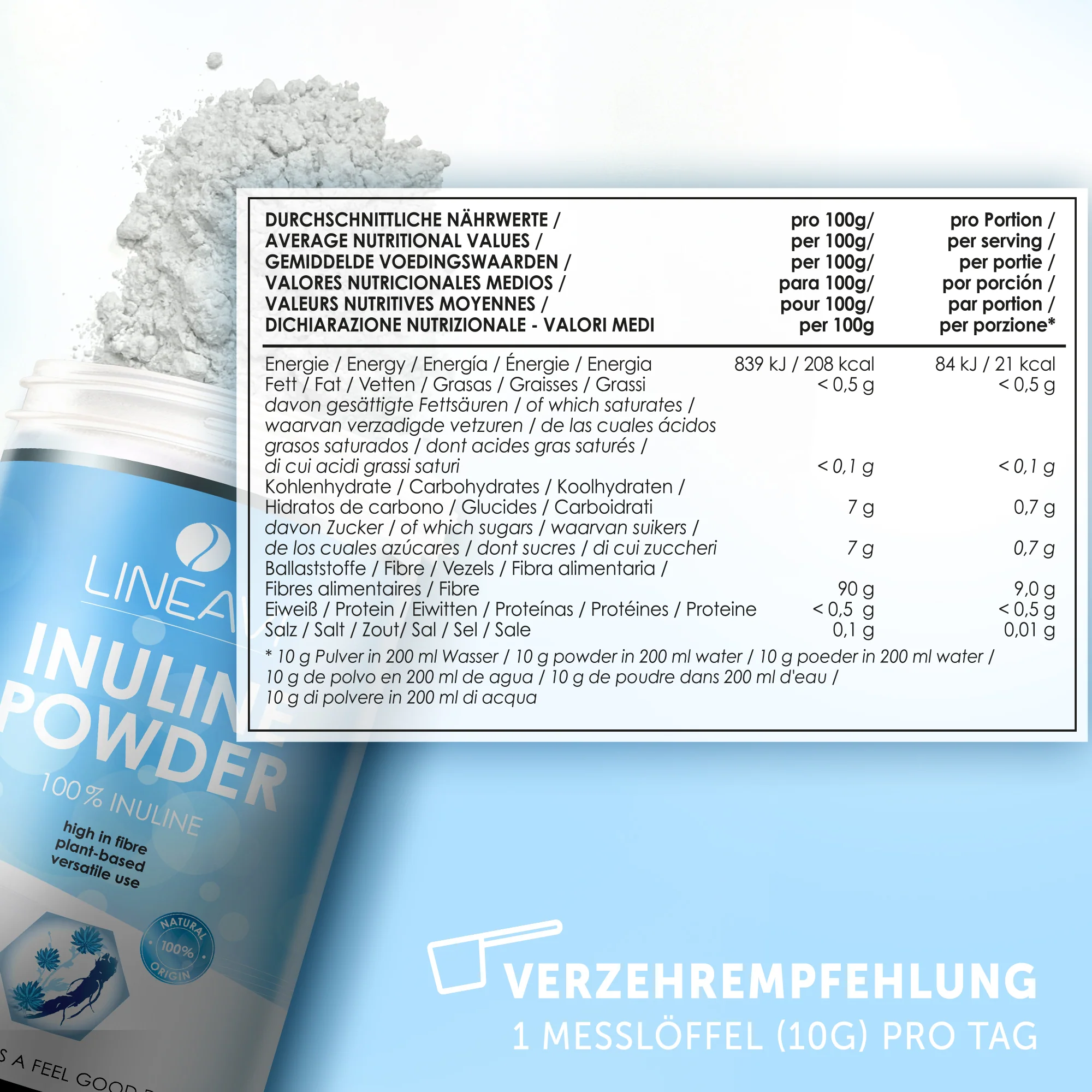 Inulinpulver (500g) - Image 5
