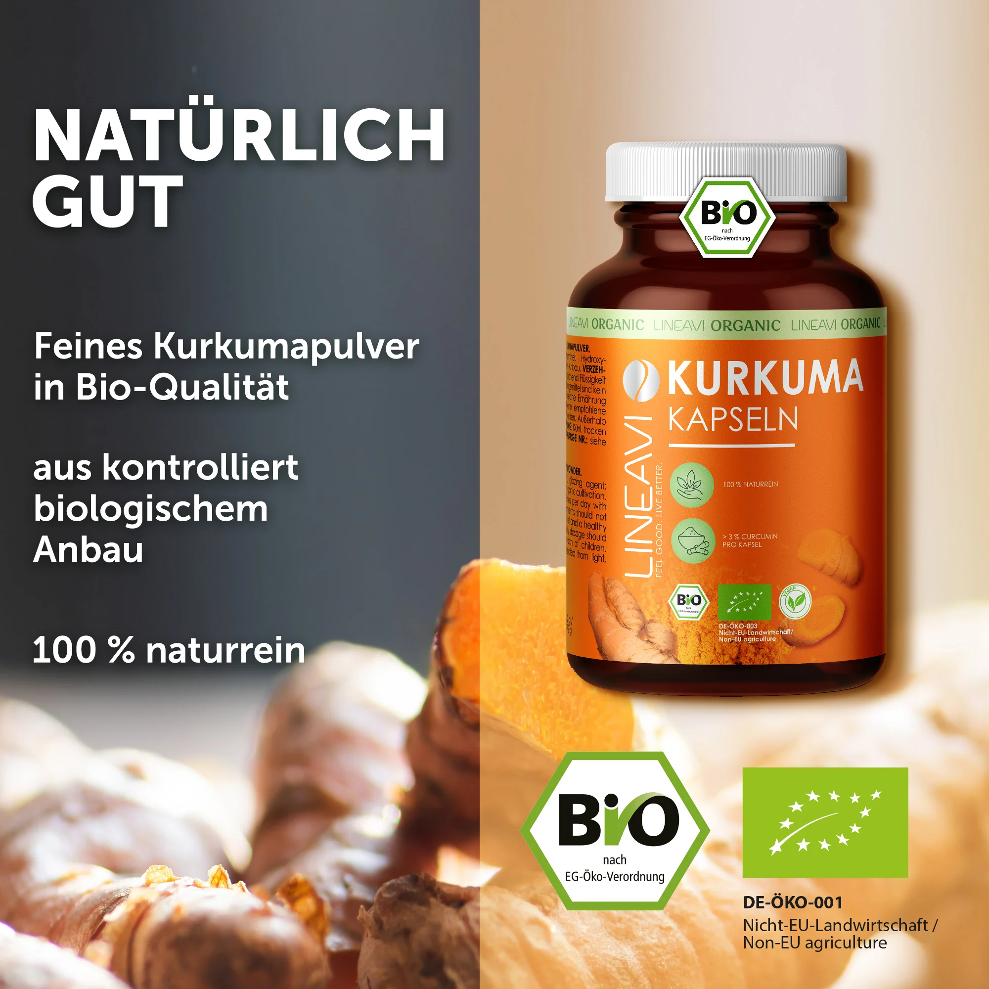 Kurkuma Kapseln bio (180 Kapseln) - Image 5
