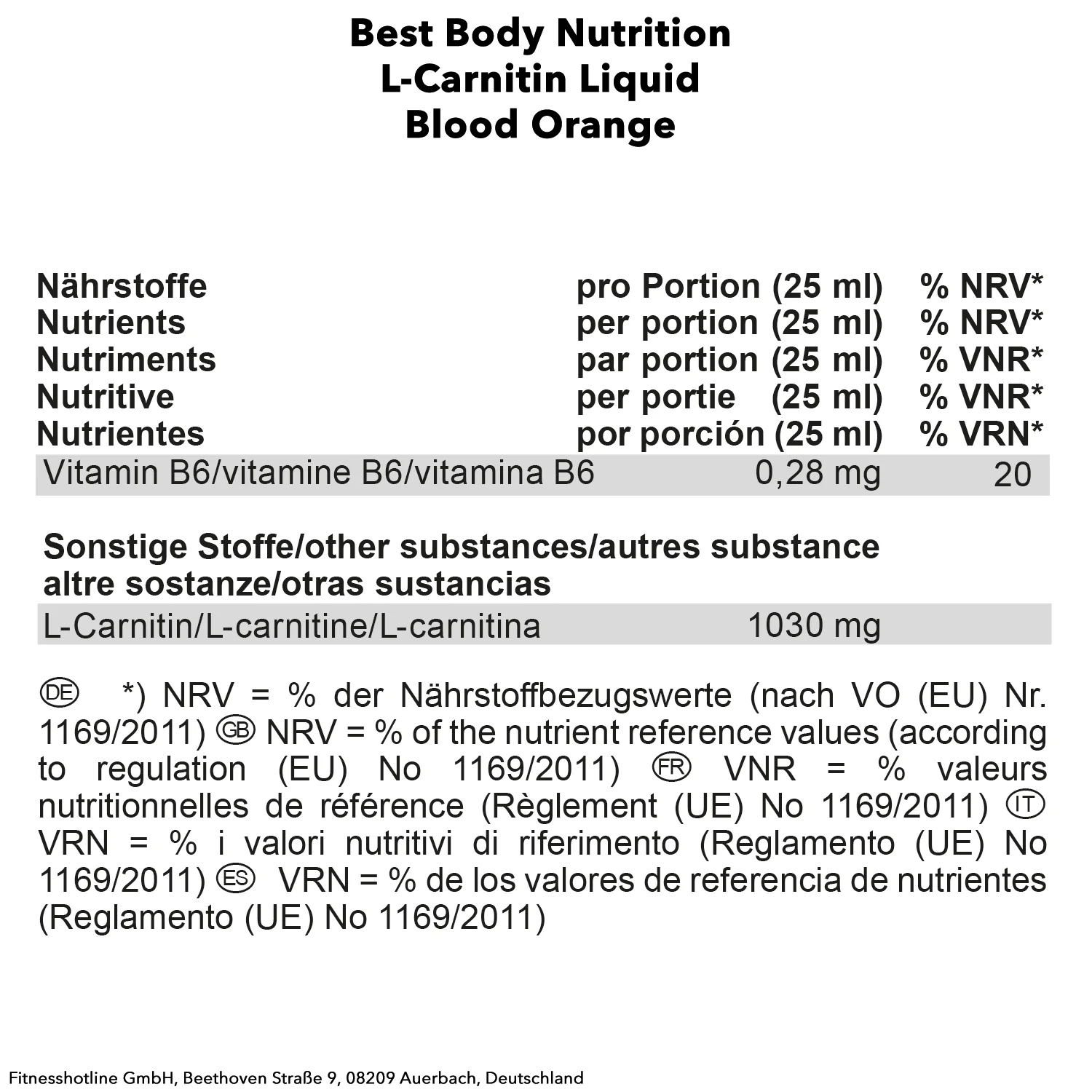 L-Carnitin Liquid (1000ml) - Image 6