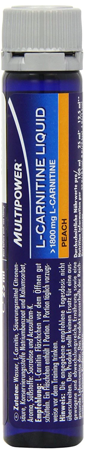 L-Carnitine Liquid (20x25ml) - Image 5