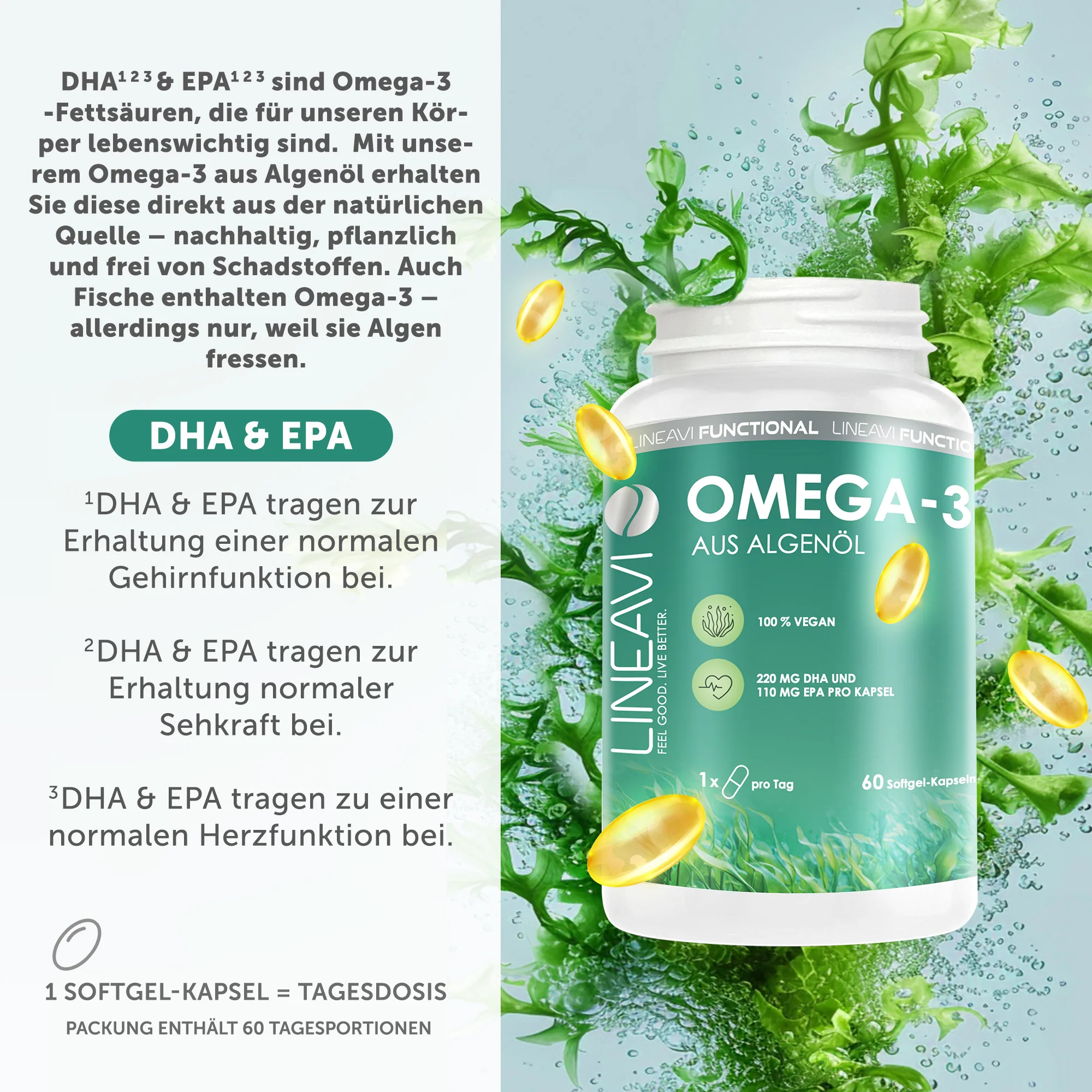 Omega 3 Vegan 4-Monatspackung (2x60 Kapseln) - Image 8