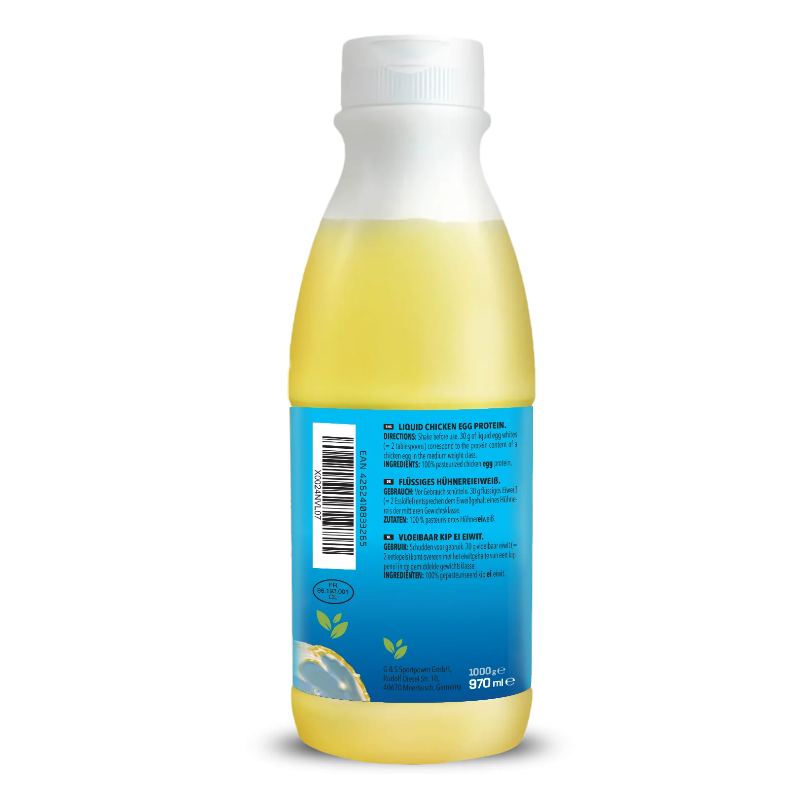 Liquid EGGWHITE (970ml) - 100% natural - Image 3