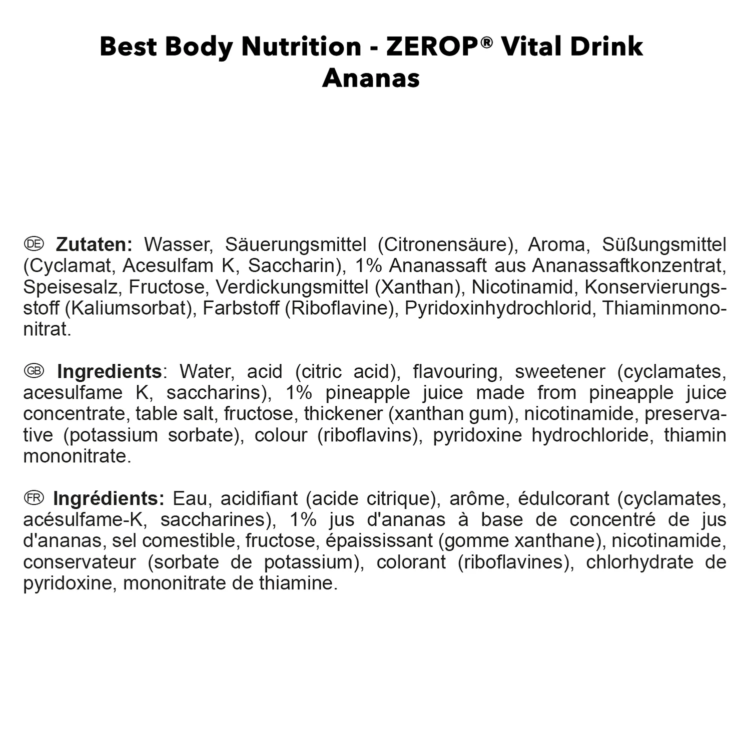 Vital Drink Zerop (1000ml) - Image 20
