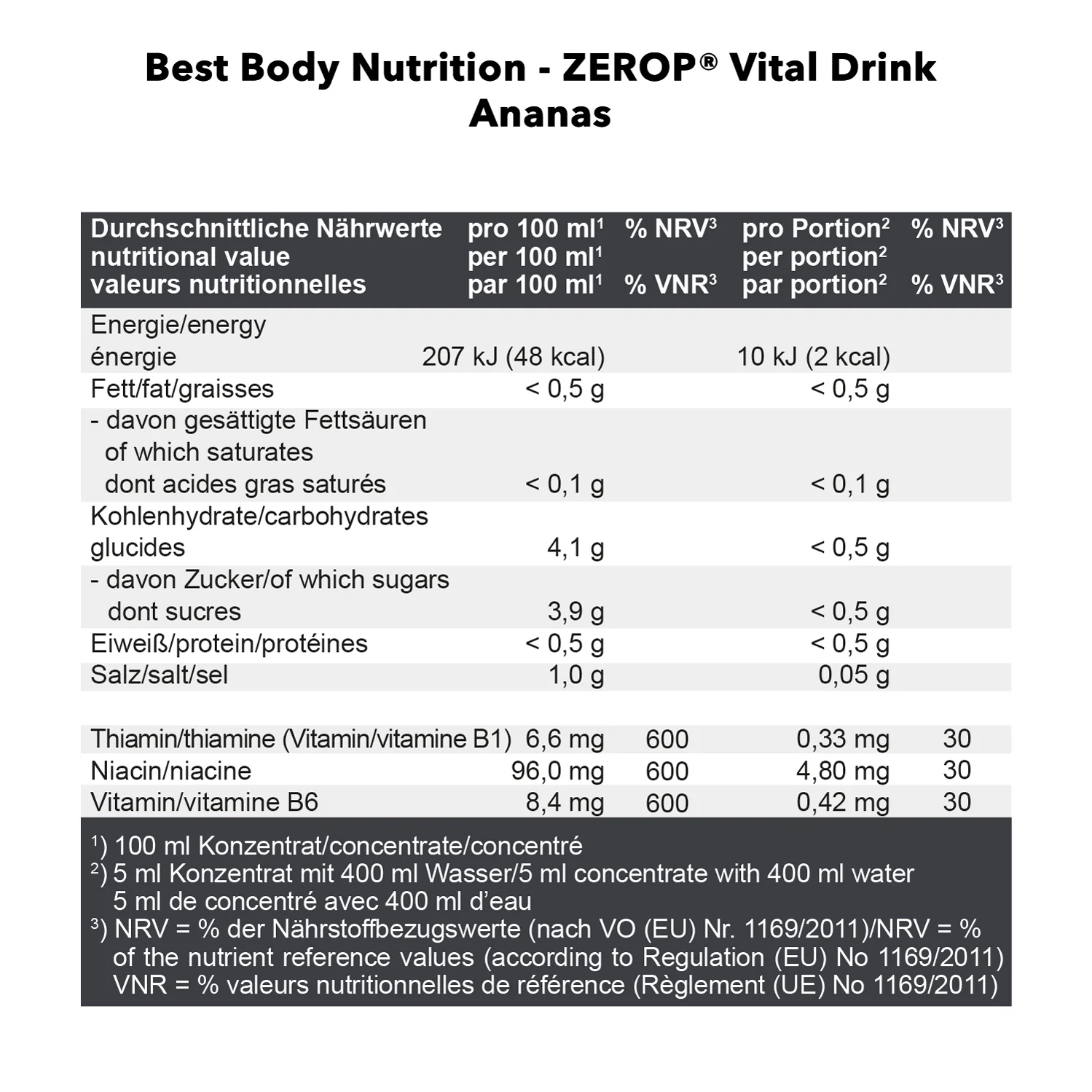 Vital Drink Zerop (1000ml) - Image 21
