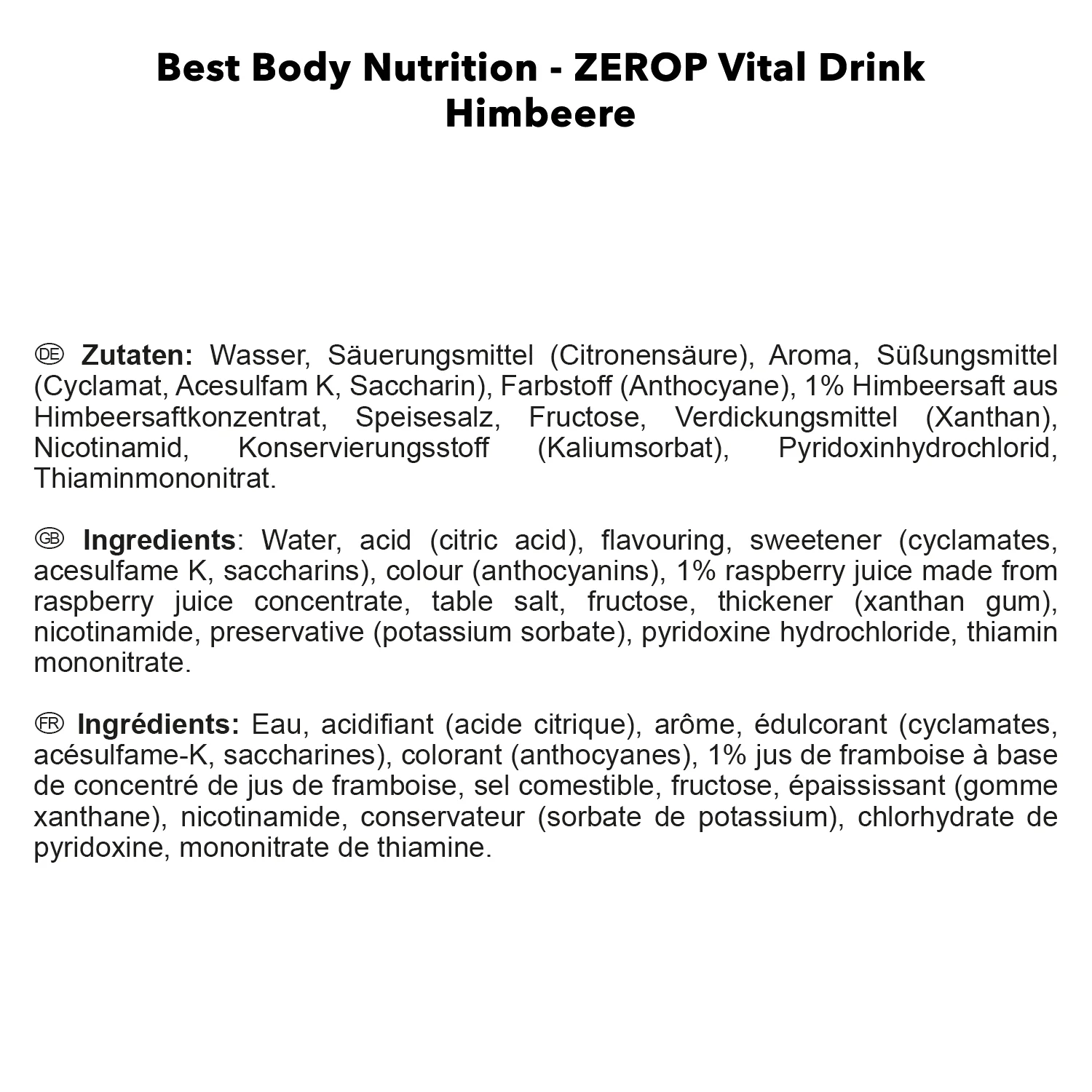 Vital Drink Zerop (1000ml) - Image 26