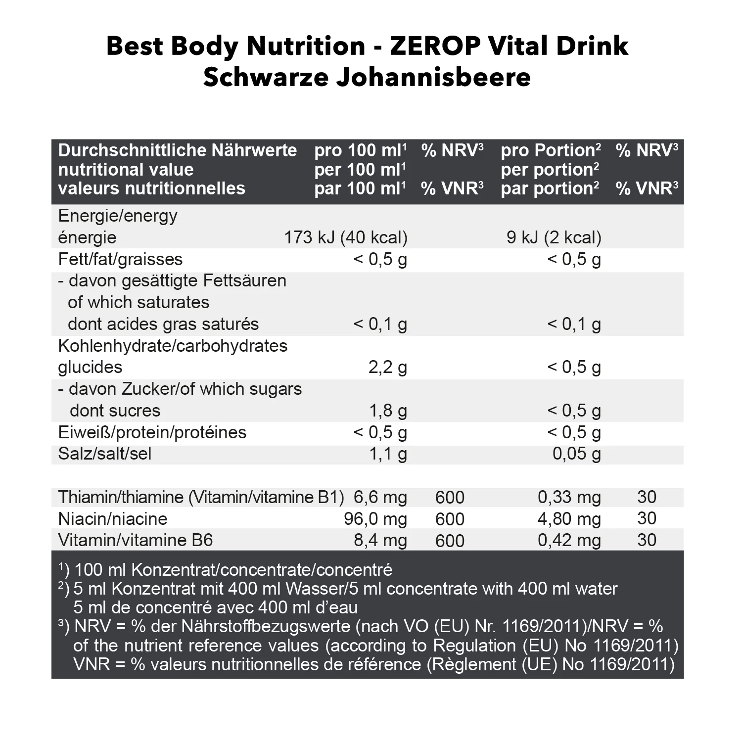 Vital Drink Zerop (1000ml) - Image 36