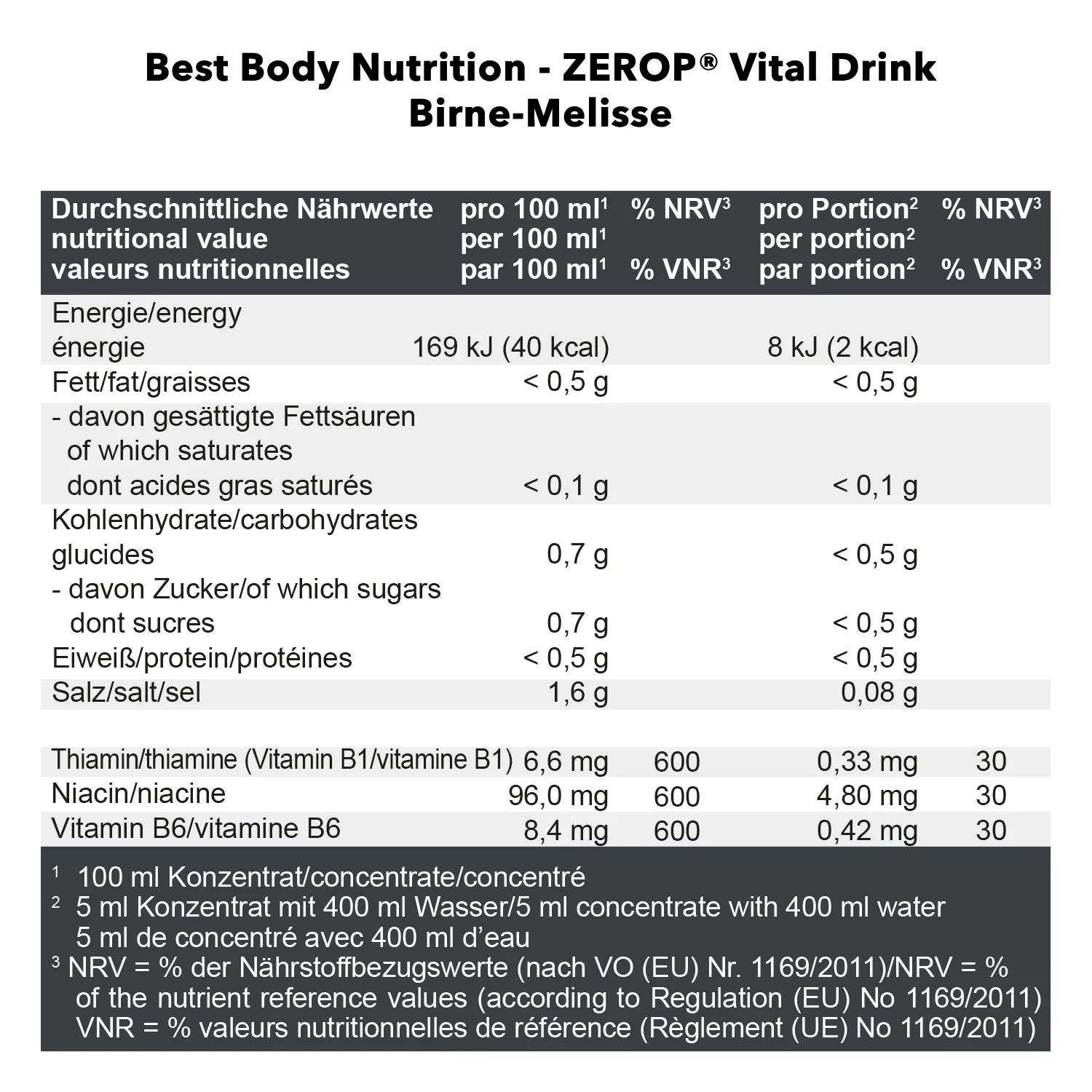 Vital Drink Zerop (1000ml) - Image 75