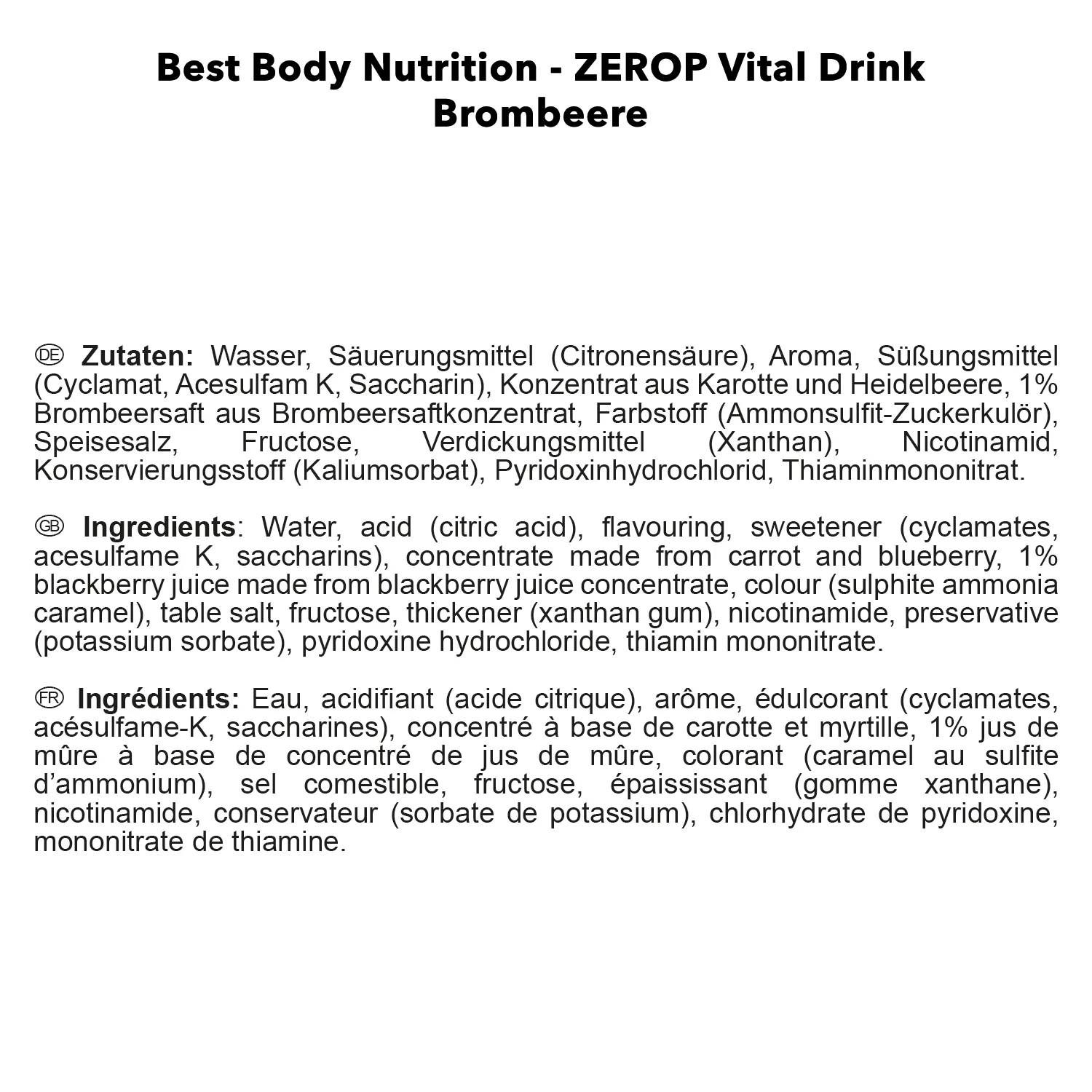 Vital Drink Zerop (1000ml) - Image 86
