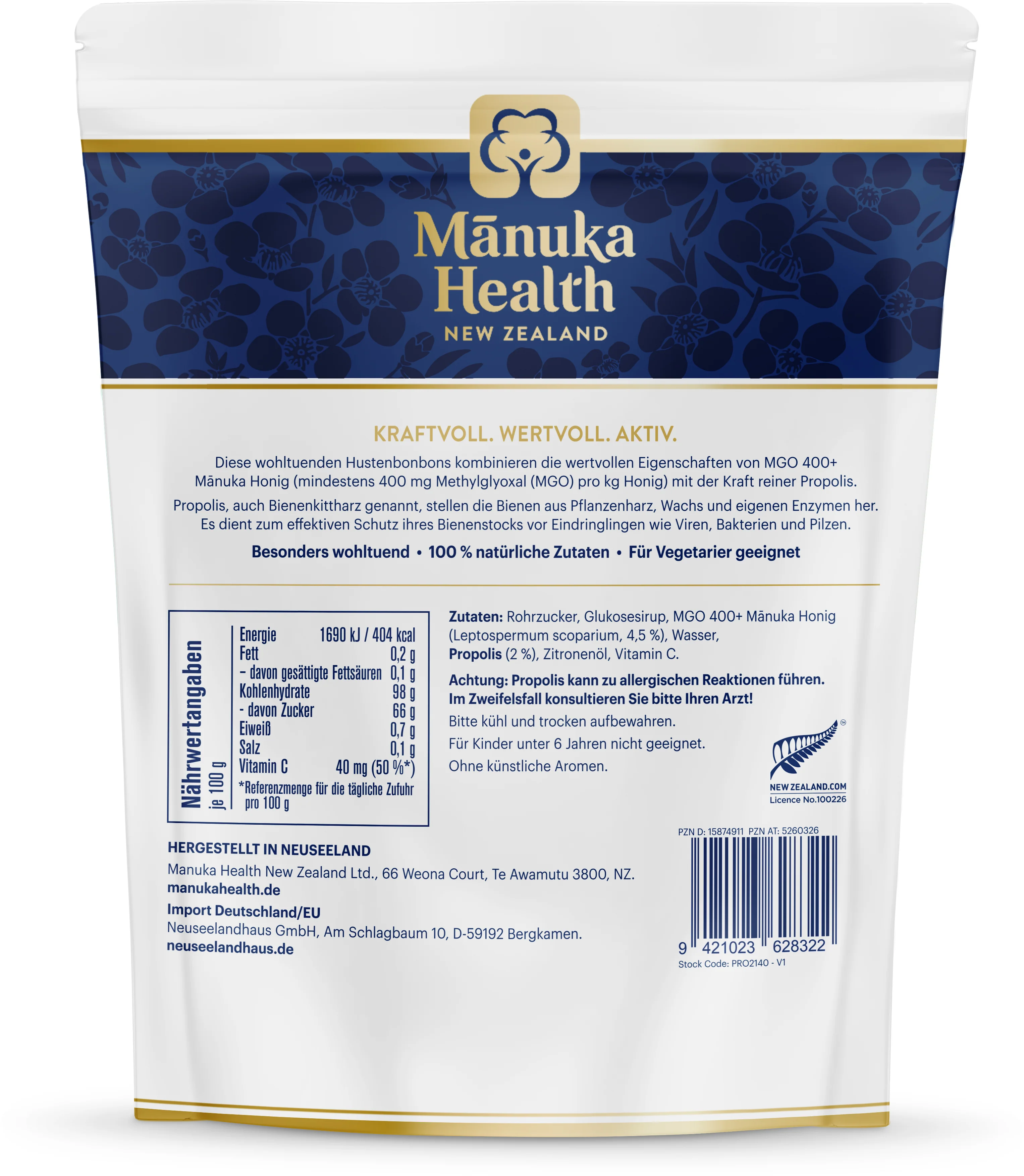 Manuka MGO 400+ Hustenbonbons (250g) - Image 4
