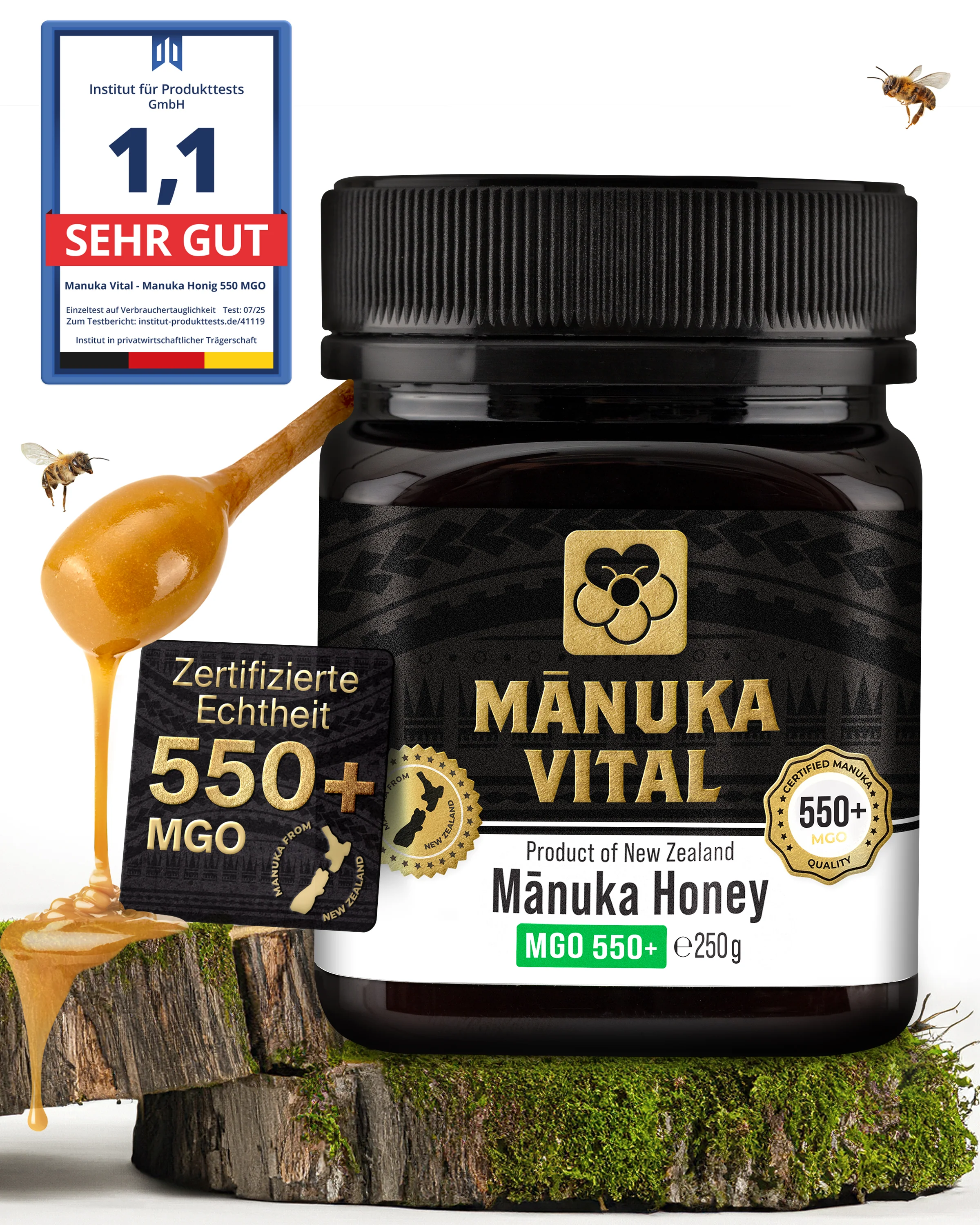 Manuka Vital Honig MGO 550+ (250g) - Image 5