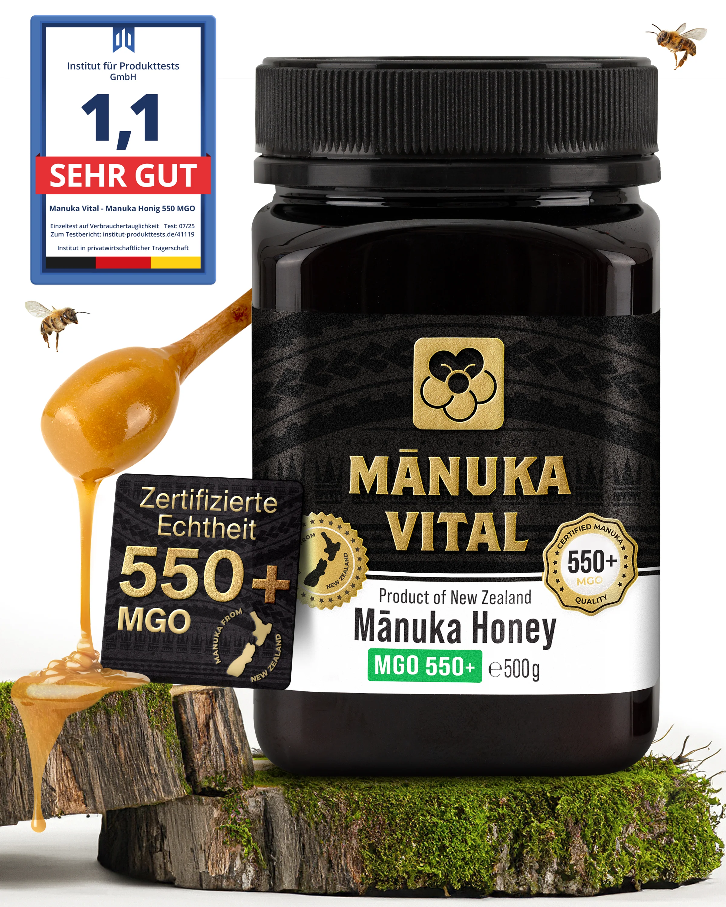Manuka Vital Honig MGO 550+ (500g) - Image 2