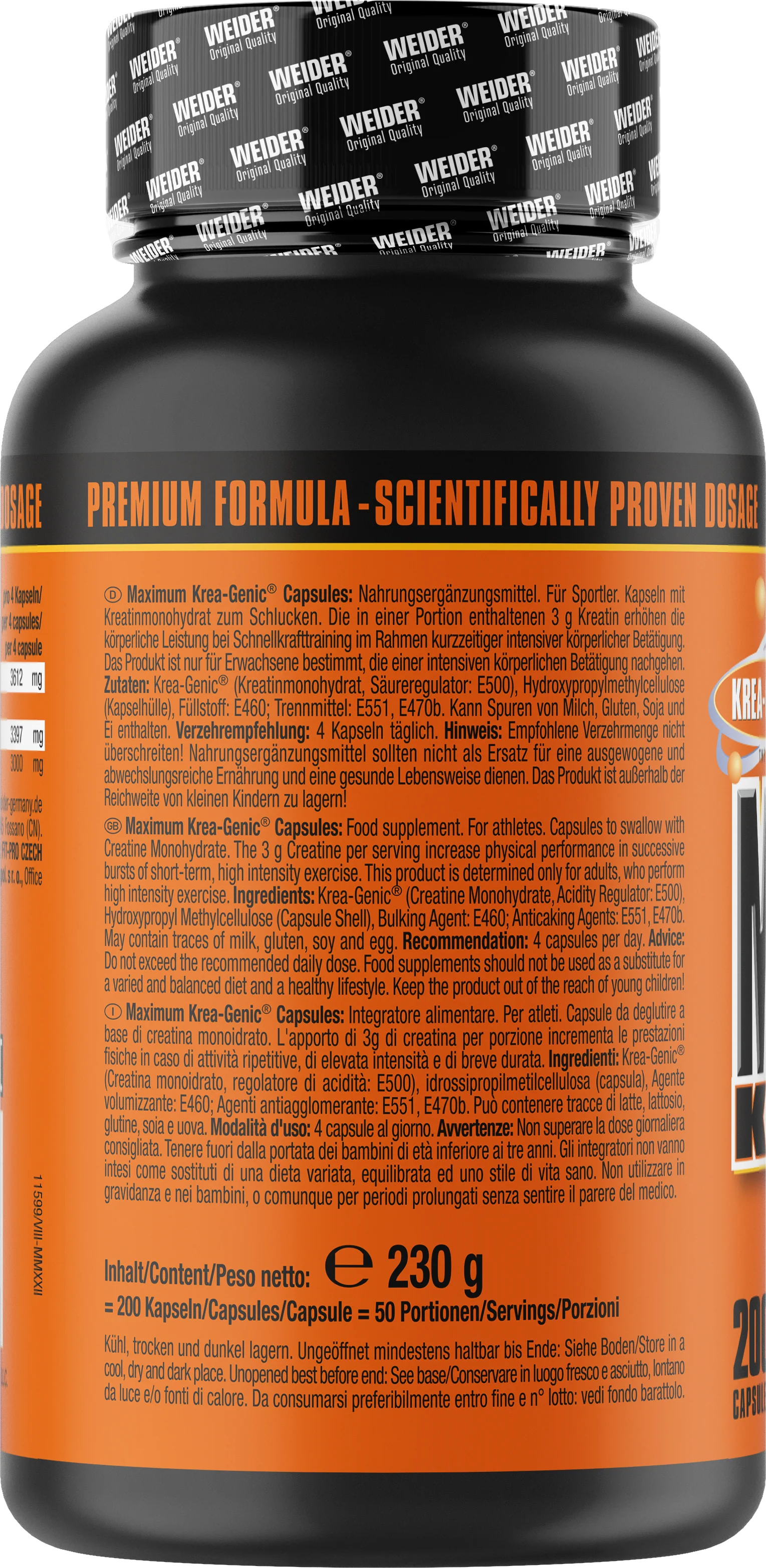 Maximum Krea-Genic (200 Kapseln) - Image 3