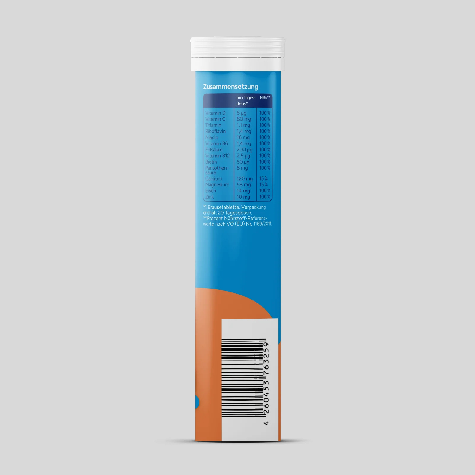 Multivitamin + Mineral - Pfirsich (20 Brausetabletten) - 6er Pack - Image 10
