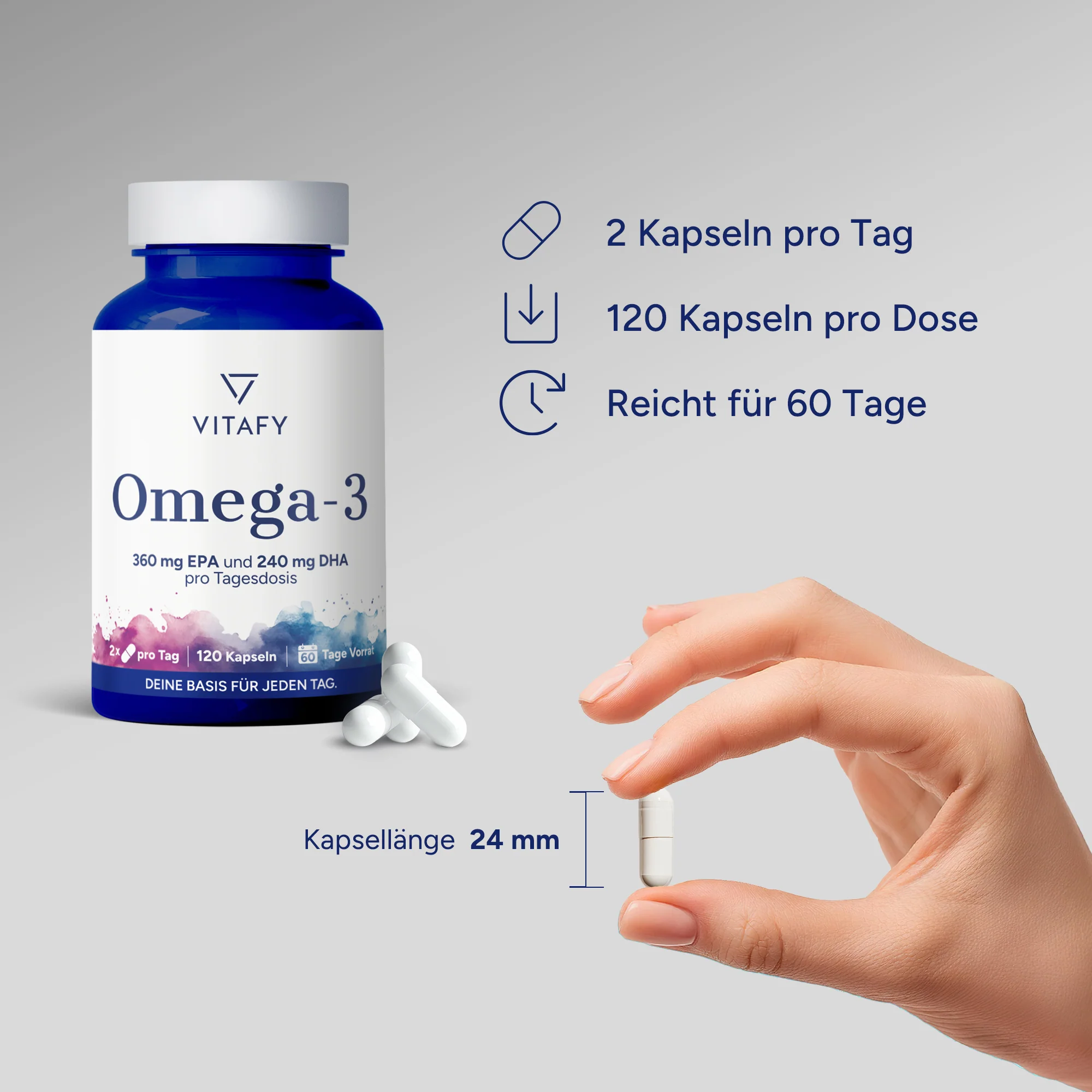Omega-3-Fischöl (120 Kapseln) - Image 4