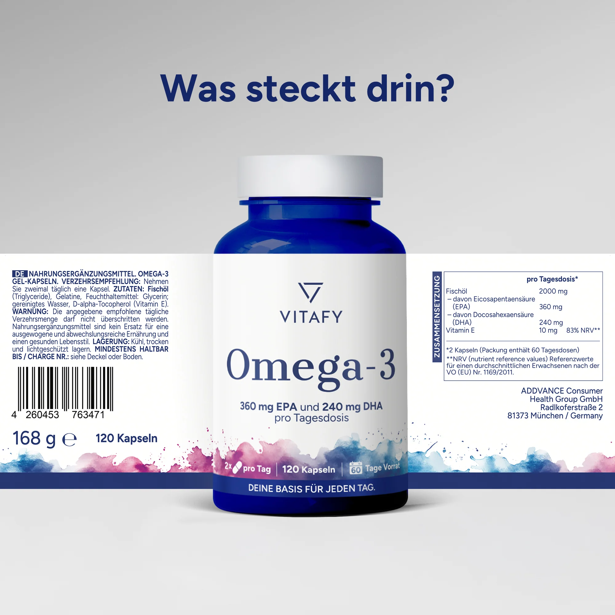 Omega-3-Fischöl (120 Kapseln) - Image 6