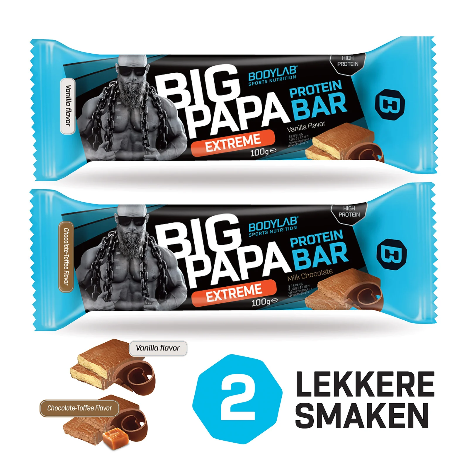 BIG PAPA 50% Protein Bar Extreme (12x100g) - Image 11