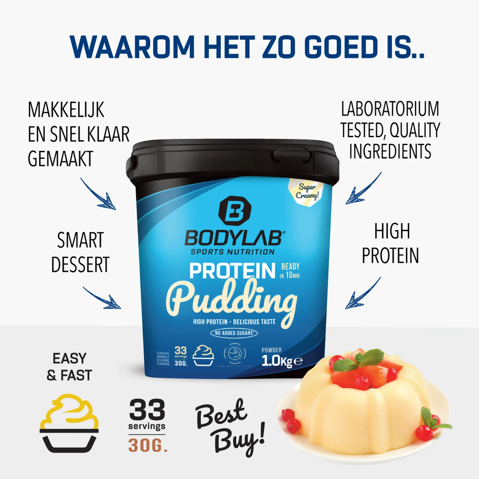 Protein Pudding (1000g) - Image 28
