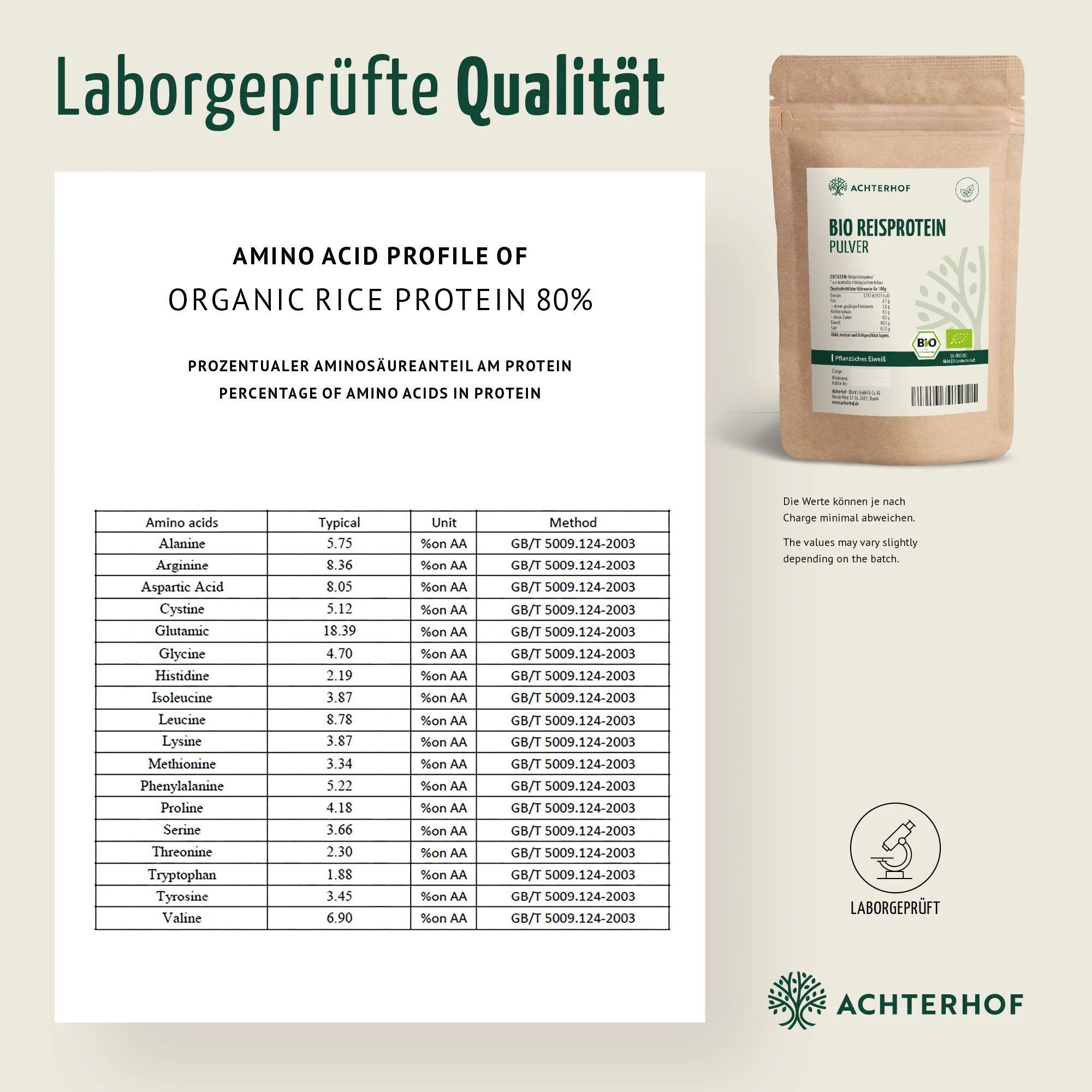 Bio Reisprotein Pulver (500g) - Image 7