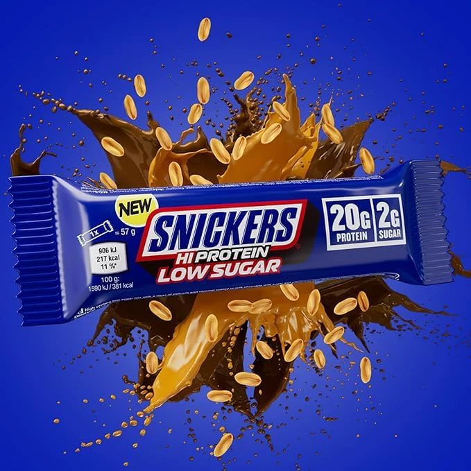 Snickers Low Sugar High Protein Bar (12x57g) - Image 2
