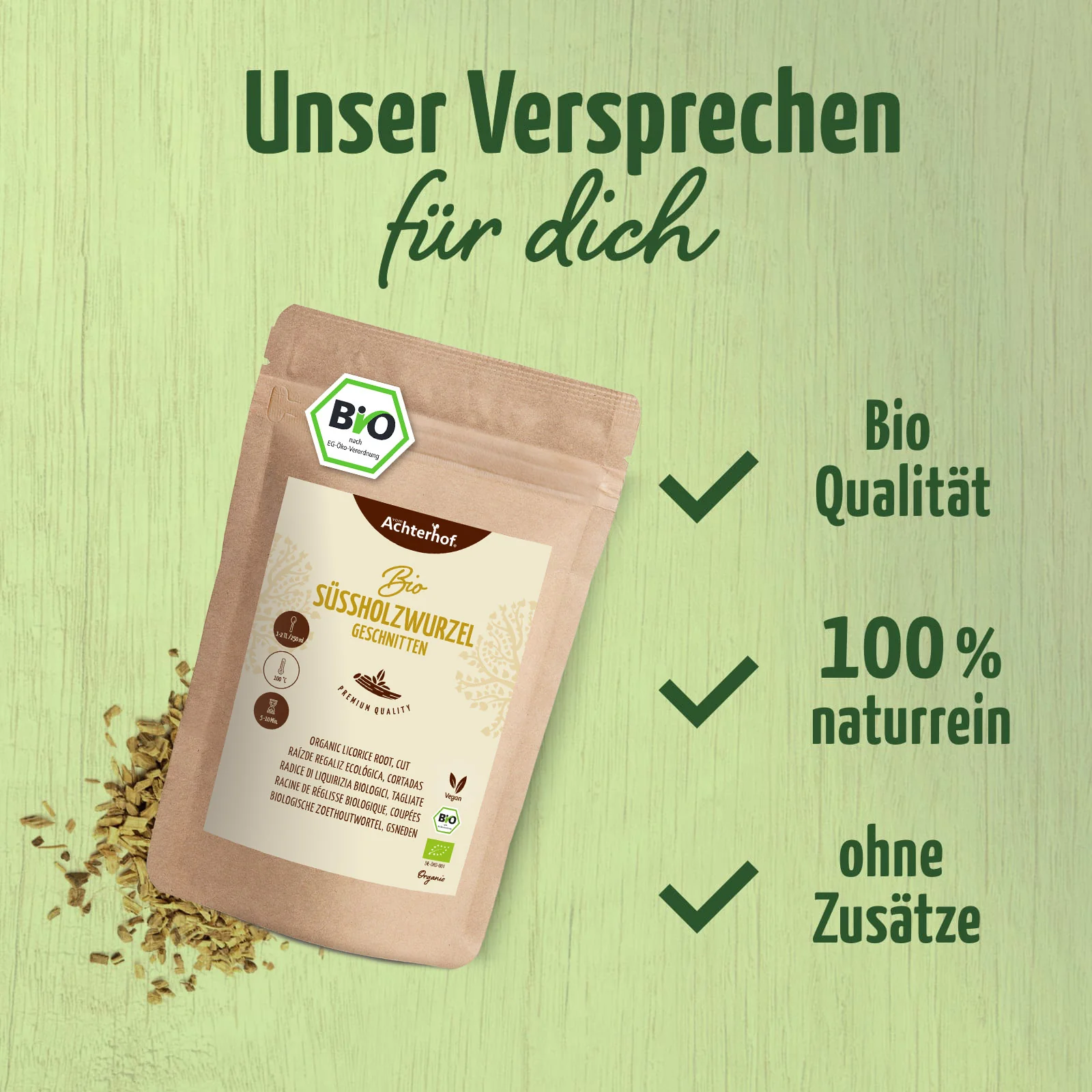Süßholzwurzel geschnitten Bio (500g) - Image 4