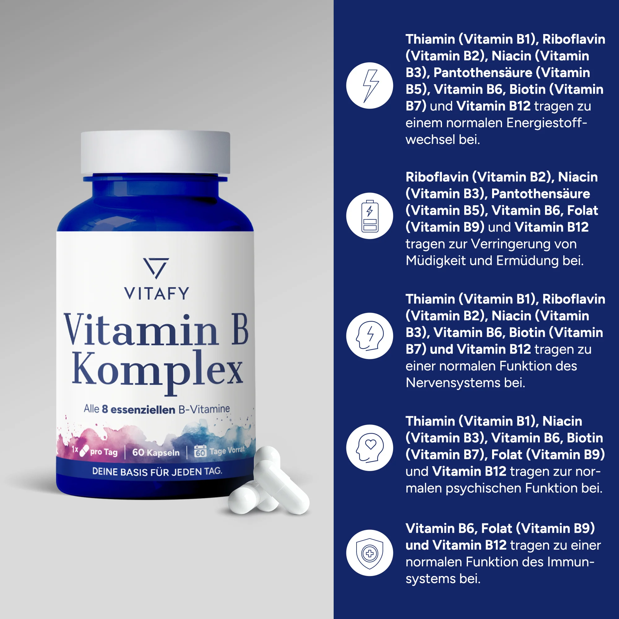 Vitamin B Komplex (60 Kapseln) - Image 2