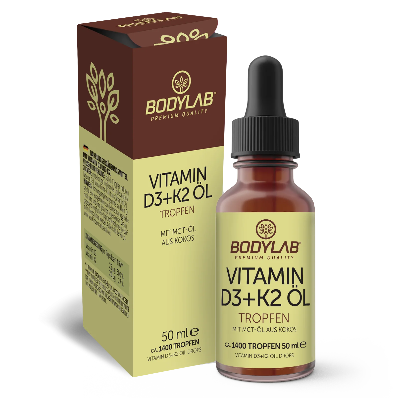 Vitamin D3 + K2 Öl Tropfen (50ml) - Image 2