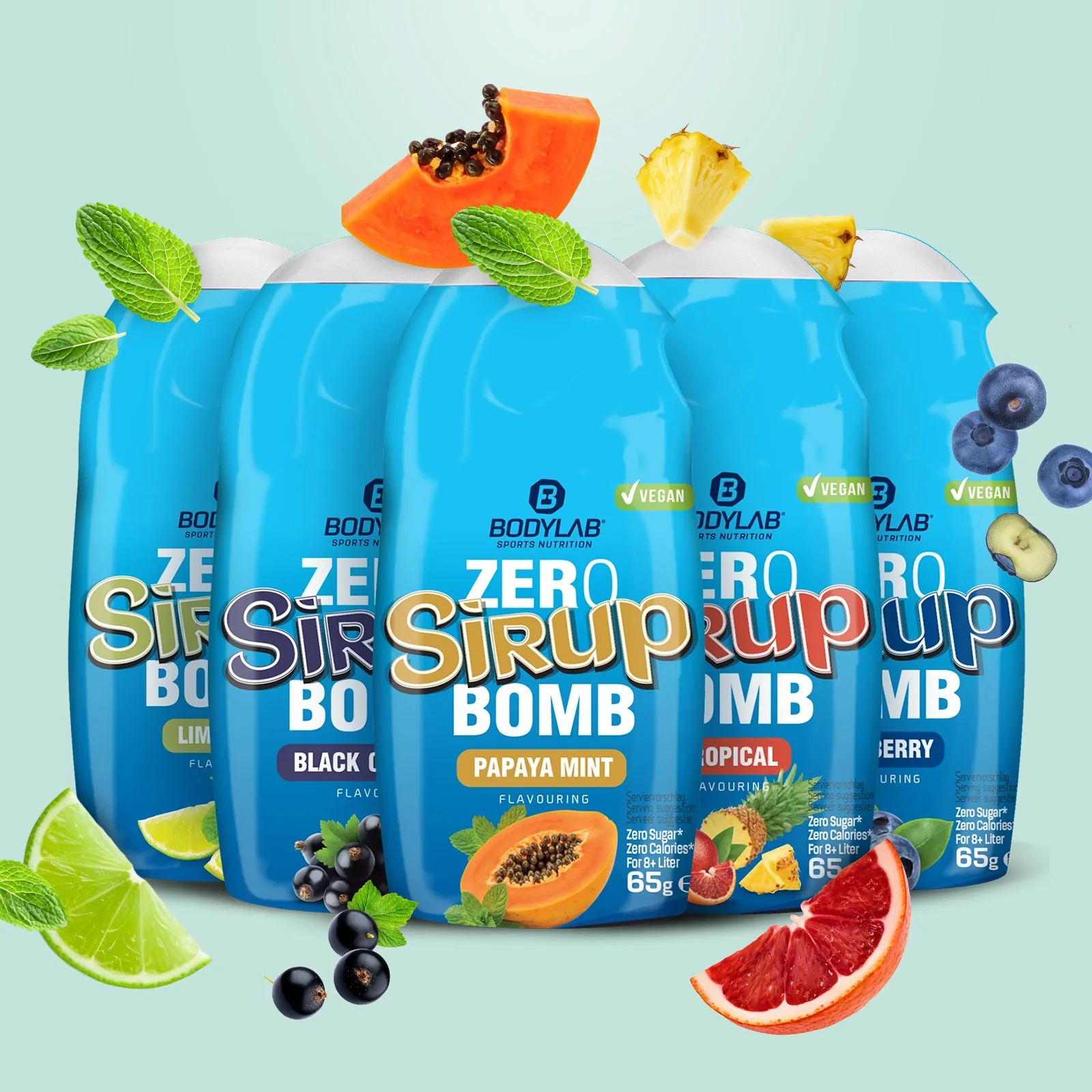 ZERO Sirup BOMB 1.0 - 4.0 Box  (5x65ml) - Image 30